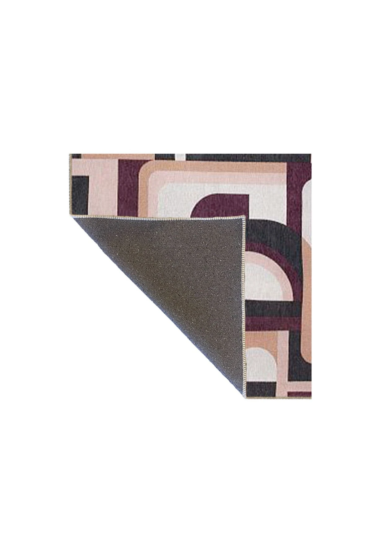 Kahverengi Temalı Geometrik Dokuma Taban miravip841