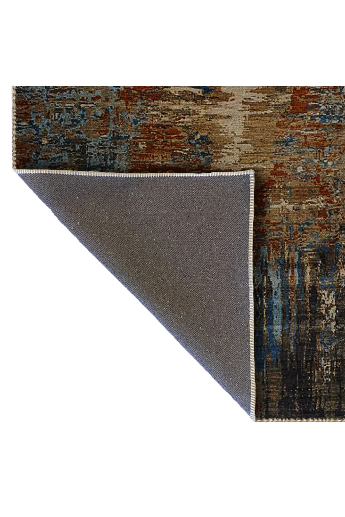 Çok Renkli Soyut Desenli Modern Dekoratif Halı 5373