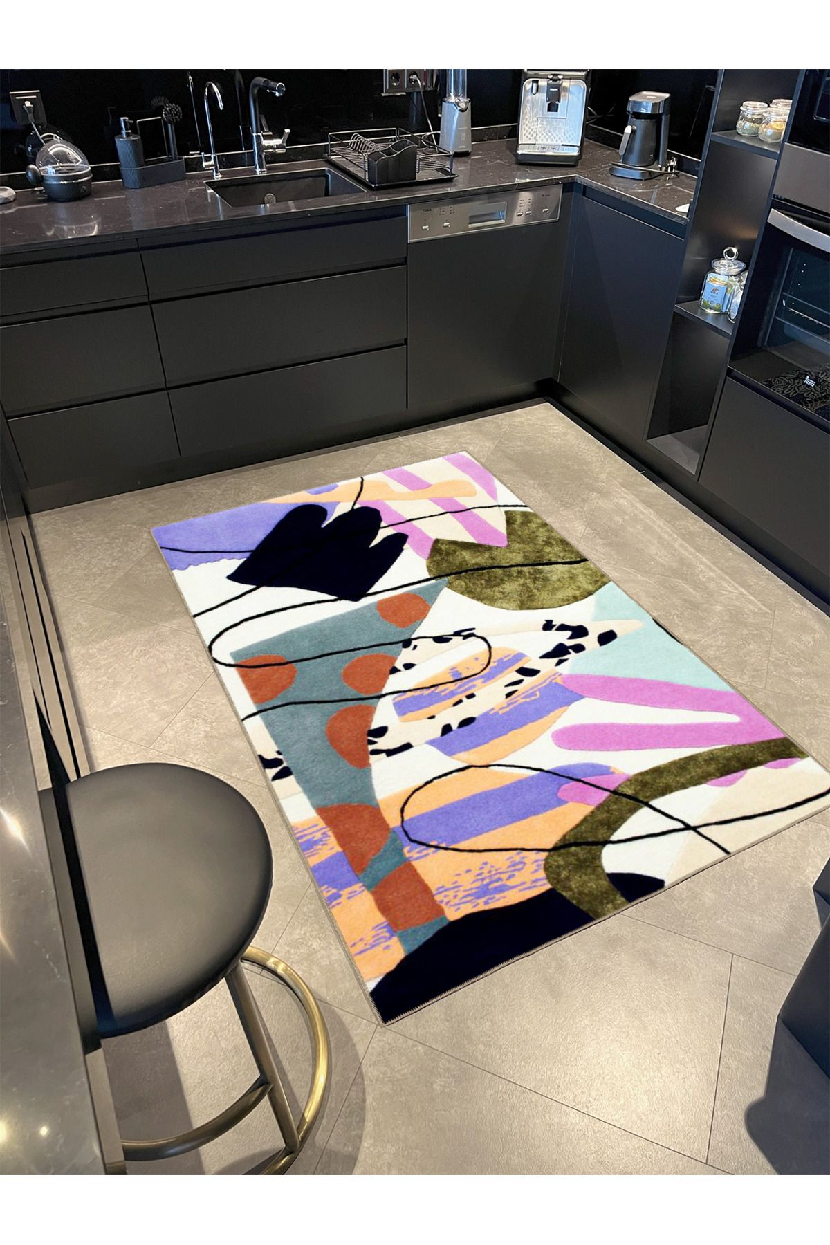 Mdoern Etnik Desenli Dokuma Taban miravip846