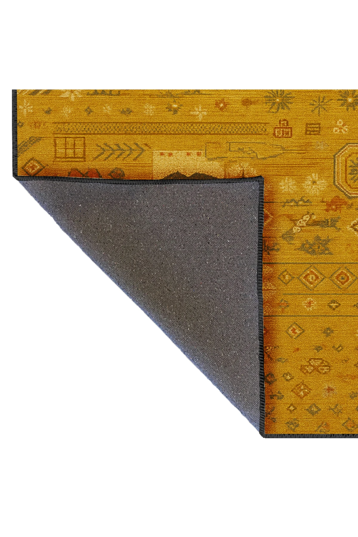 MOSSO Klasik Anadolu Geleneksel Desenli Dokuma Taban Vintage Dekoratif Halı mosso851