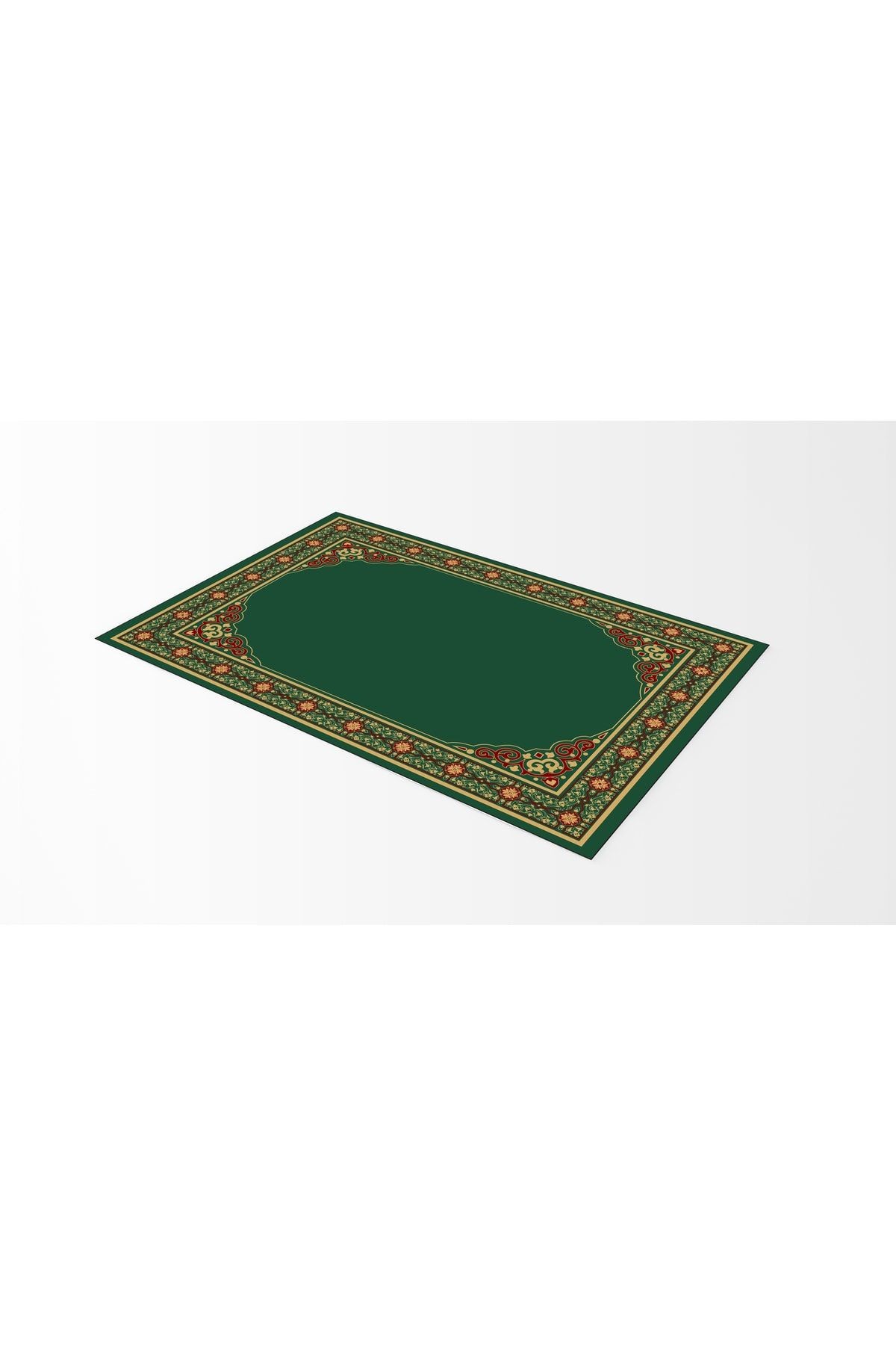 Yeşil Geometrik Desenli Seccade 70x120