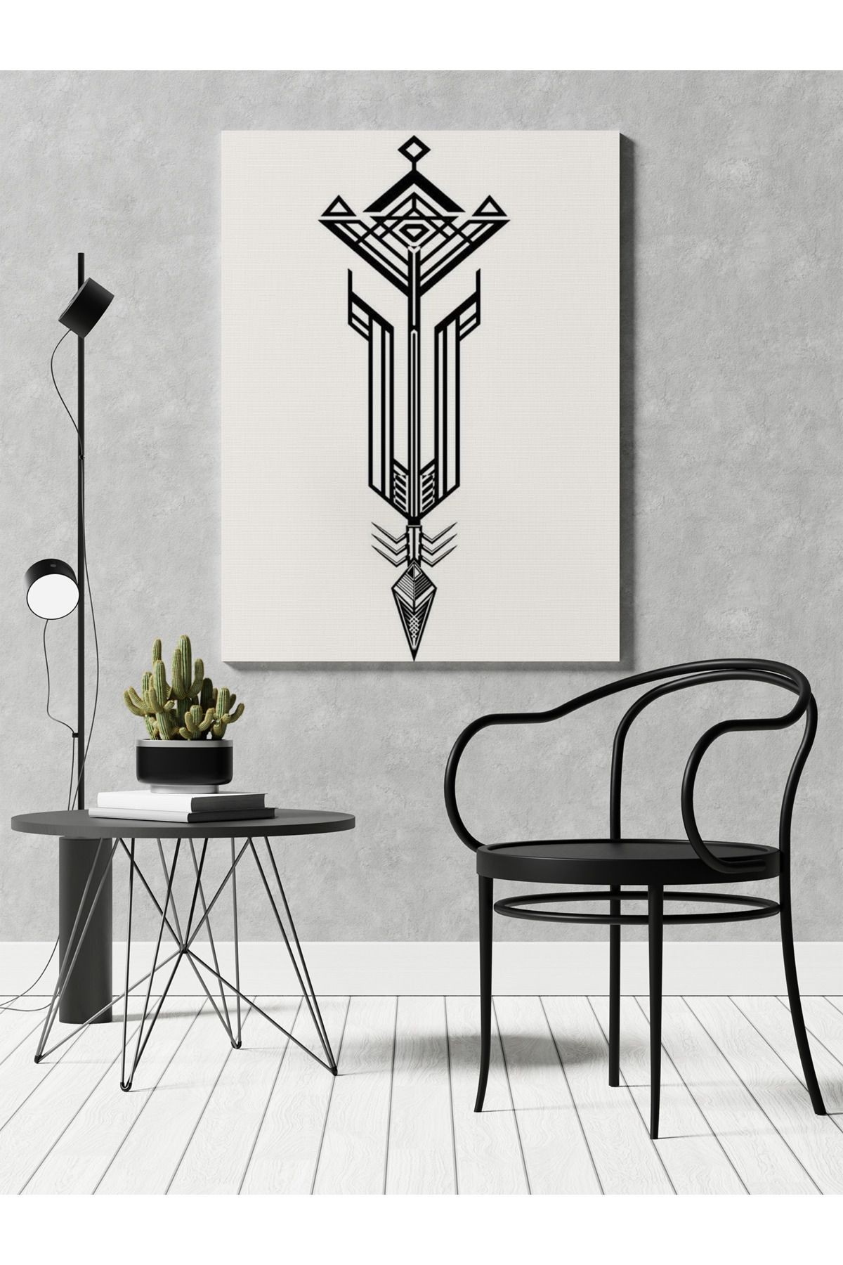 Kanvas Tablo Kılıç Desenli Temalı Tablo