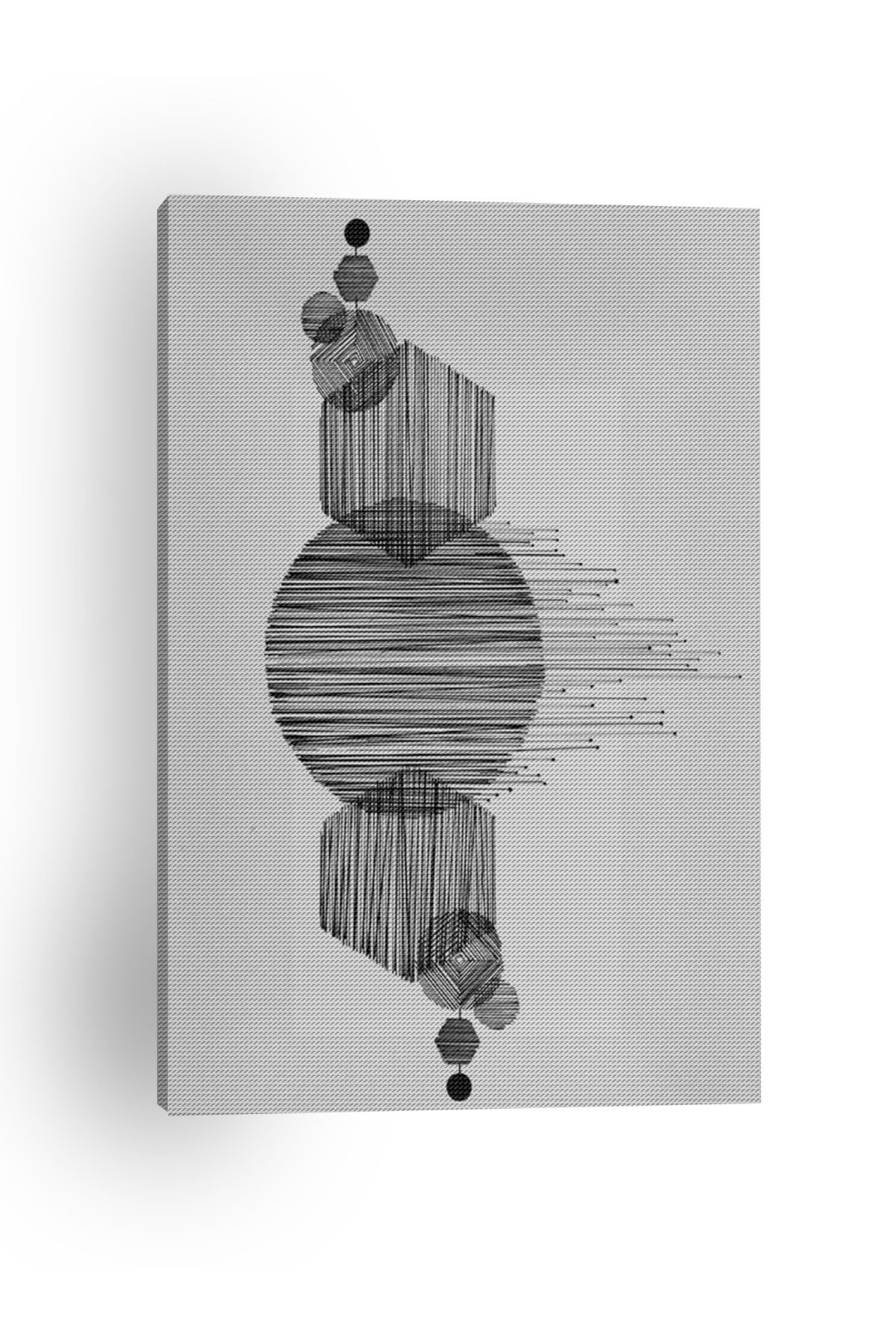 Kanvas Tablo Soyut Çizgili Temalı Desenli Temalı Tablo