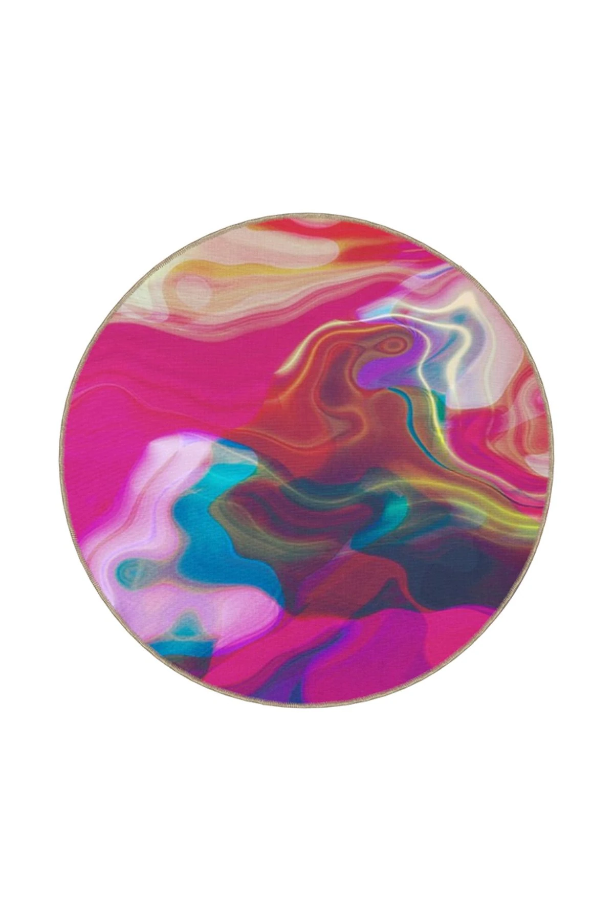 Pembe Renkli Pastel Boyalı Dokuma Taban Halı 4431