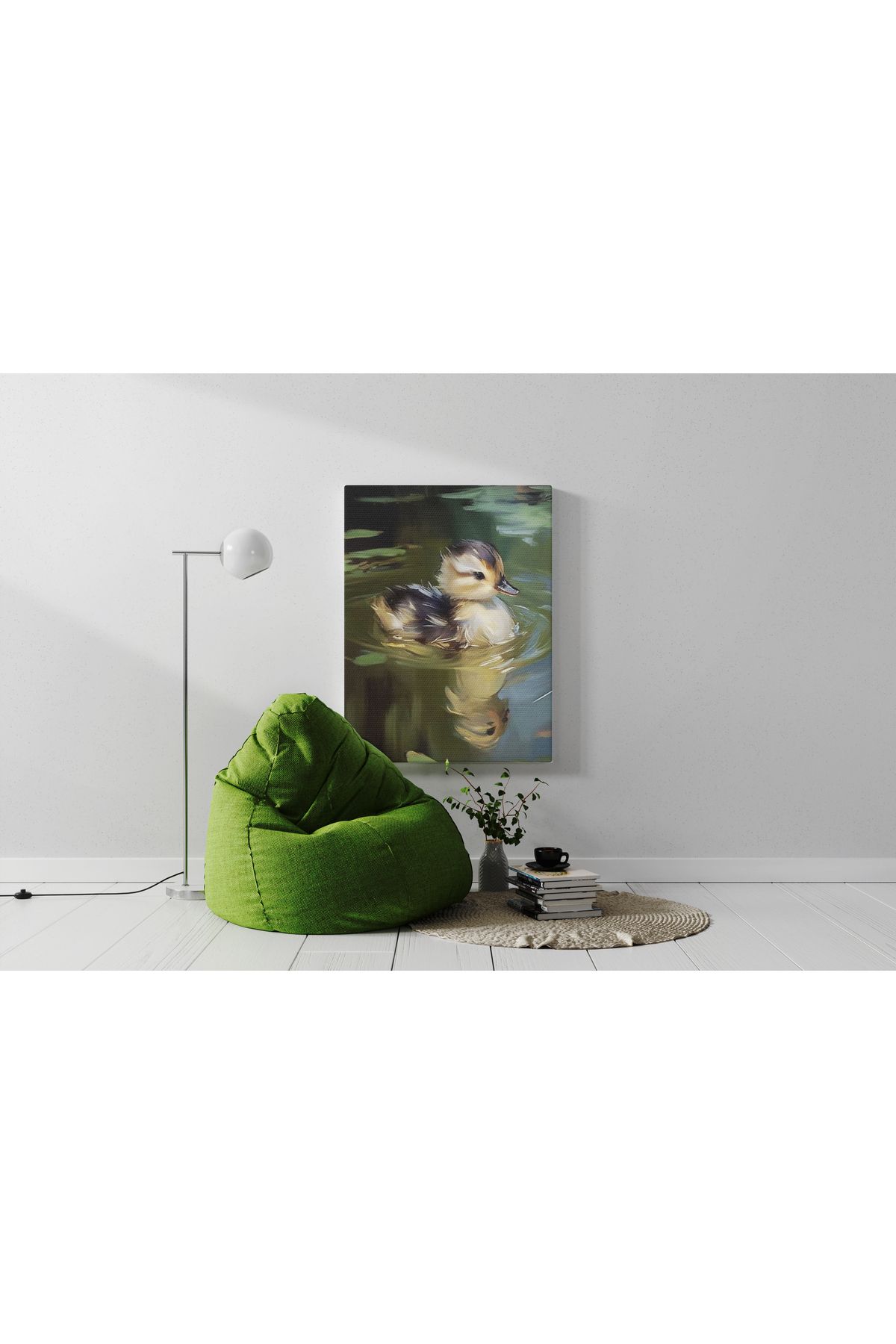 Kanvas Tablo Yavrum Hayvan Temalı Desenli Modern Tablo