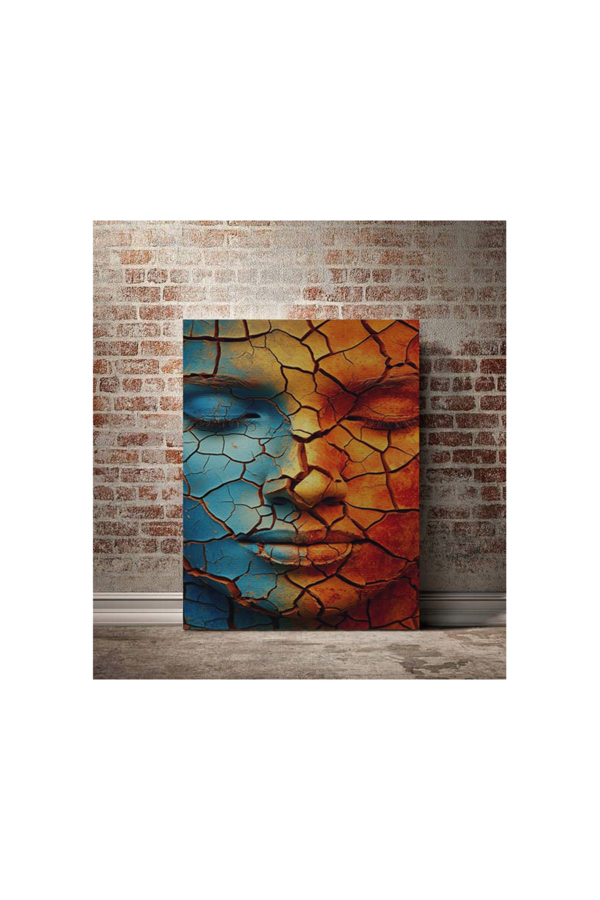 Kanvas Tablo Toprak Adam Temalı Tablo