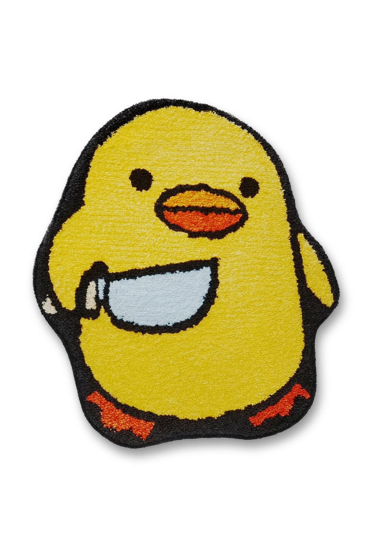 MOSSO Sarı Tema Ördek Figürü Desenli Dokuma Taban Modern Dekoratif Halı mosso346