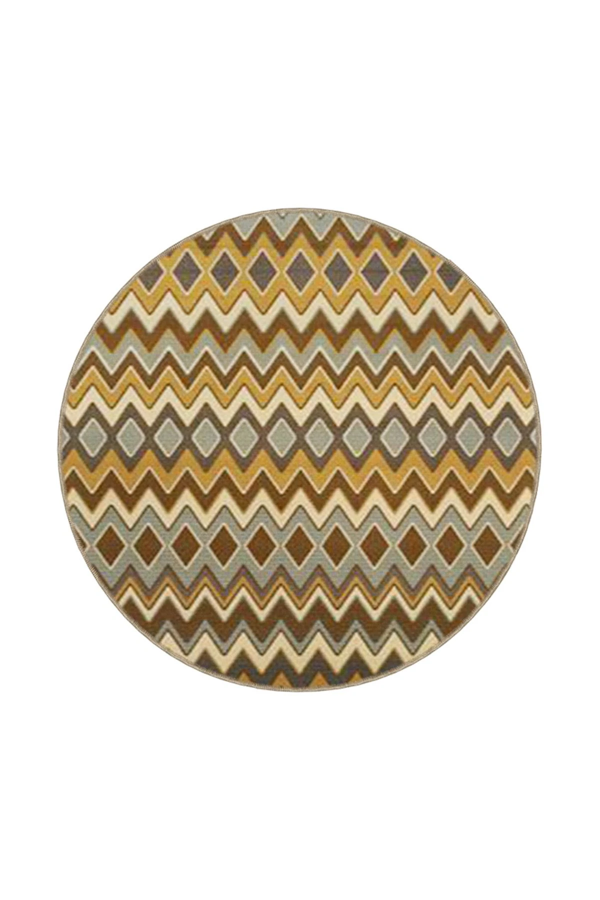 Kahverengi Renkli Çapraz Akan Dokuma Taban Halı 4160