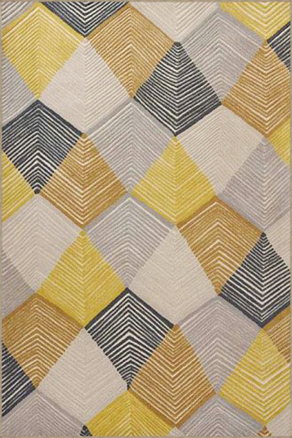 Siyah Kahverengi Baklava Temalı Geometrik Dokuma Taban miravip842