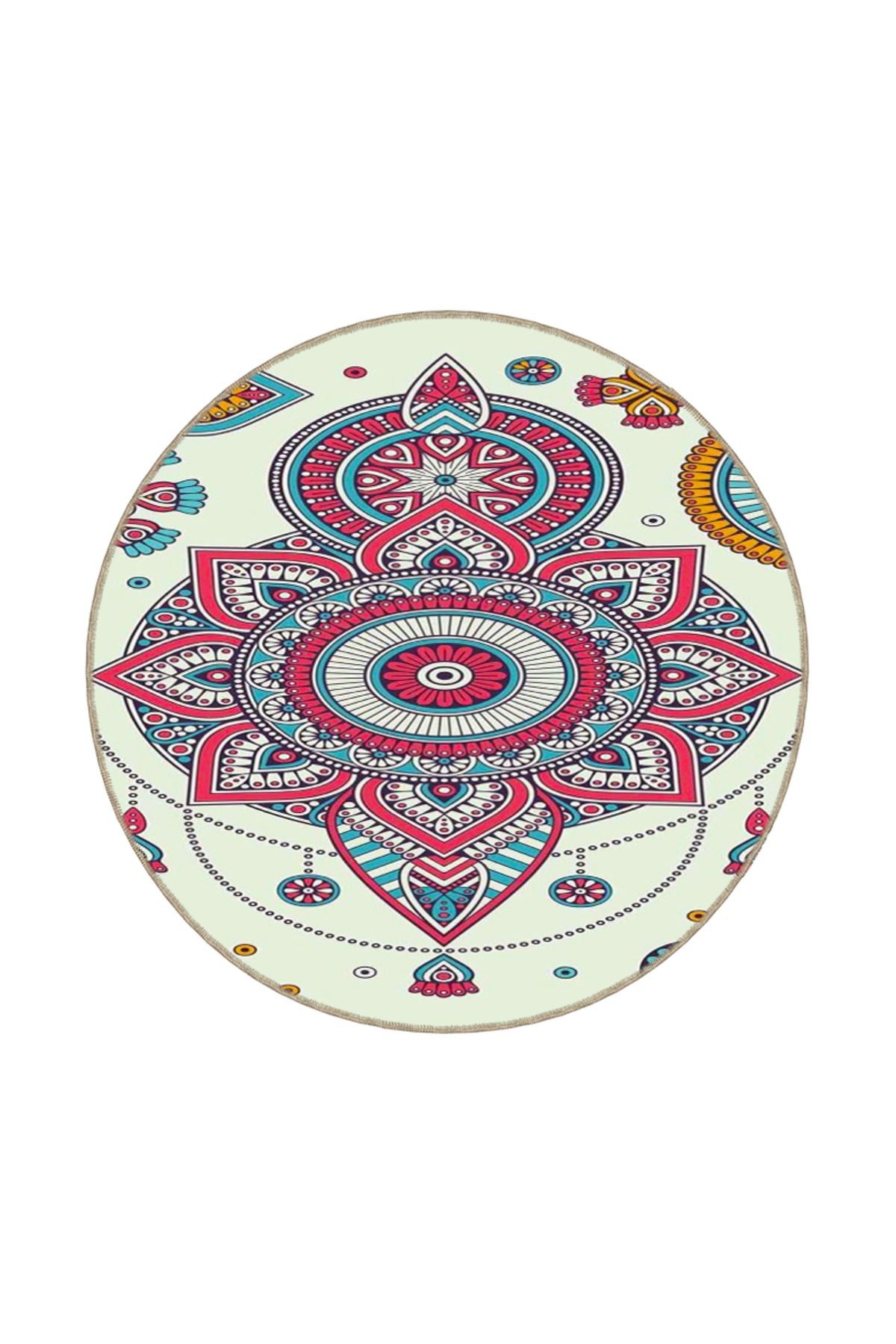 Pembe Yıldızlı Temalı Desenli Dokuma Taban Halı ve Yıkanabilir Halı miravip10064
