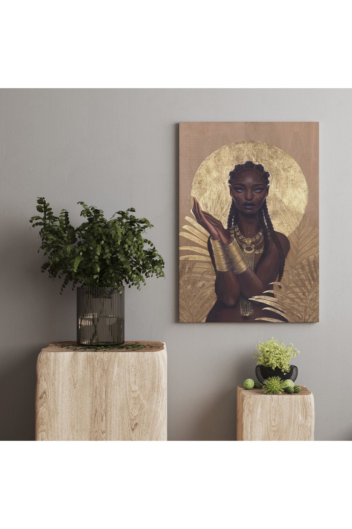 Kanvas Tablo Vintage Yerli Kadın