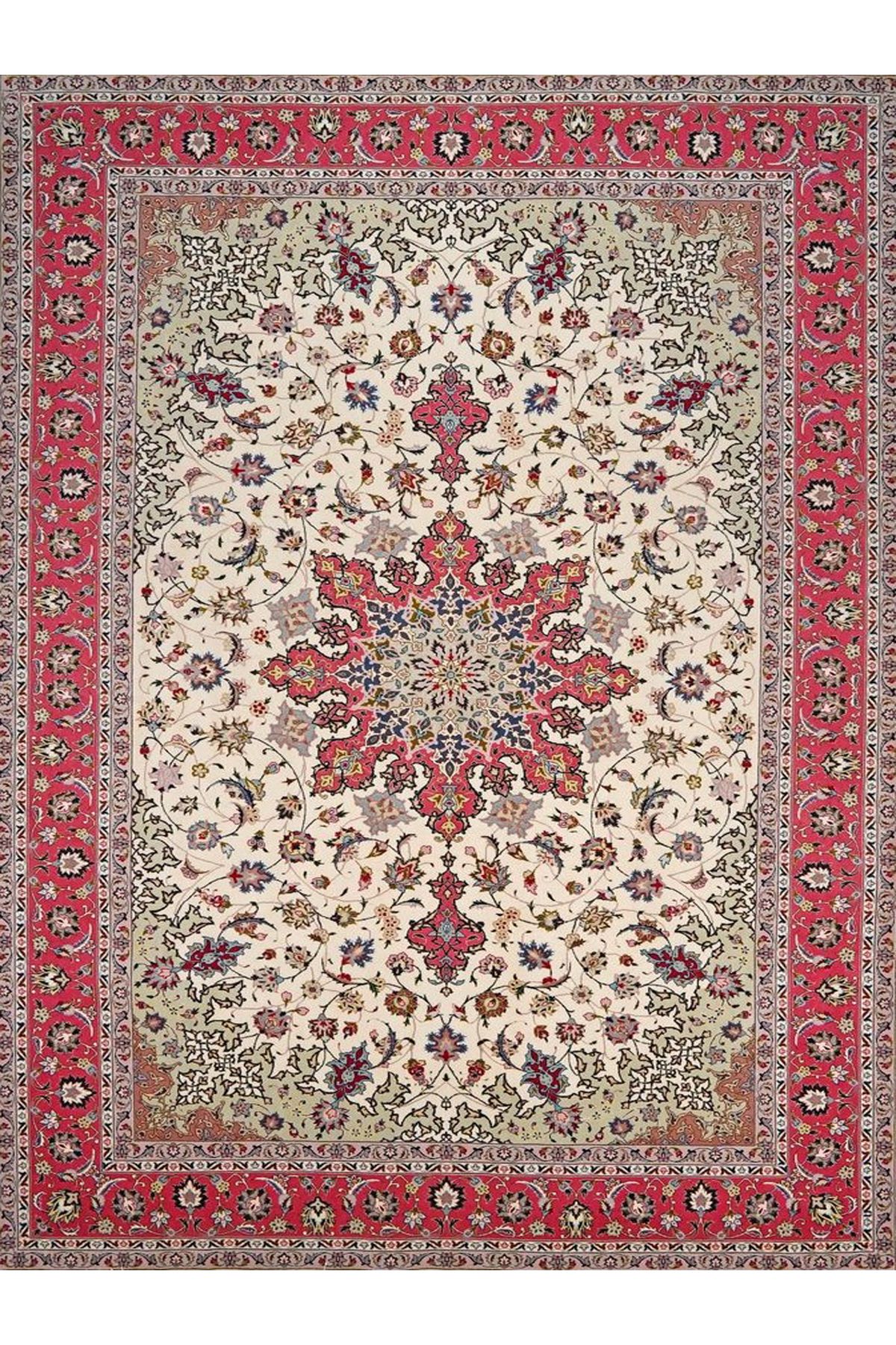 Kuzey Koleksiyonu Renkli Bordür Detaylı Etnik Desenli Dokuma Taban Dekoratif Halı kuzey13