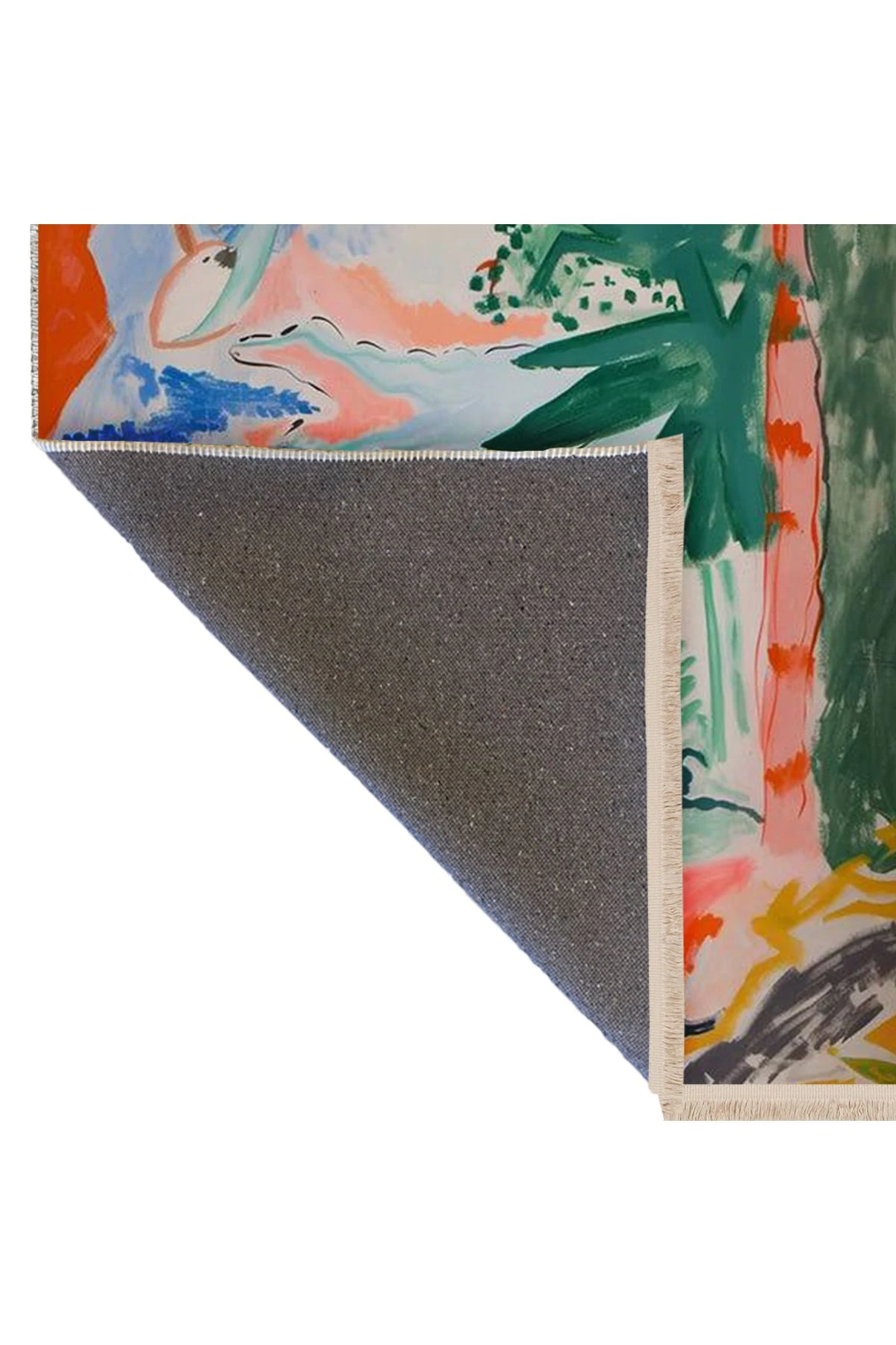 Yılmaz Koleksiyonu Pastel Tonlarda Kaz Çiçekler ve Güneş Desenli Kreatif Modern Dekoratif Halı 15