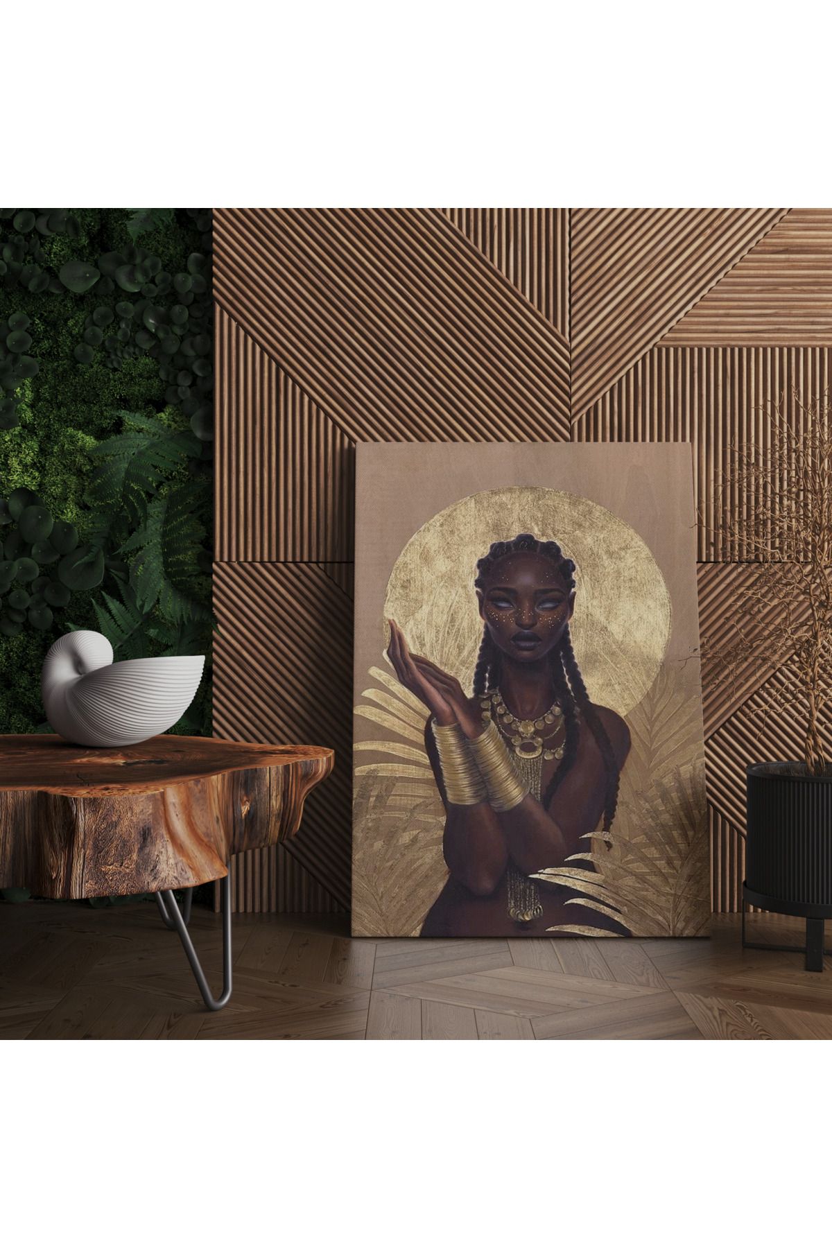 Kanvas Tablo Vintage Yerli Kadın