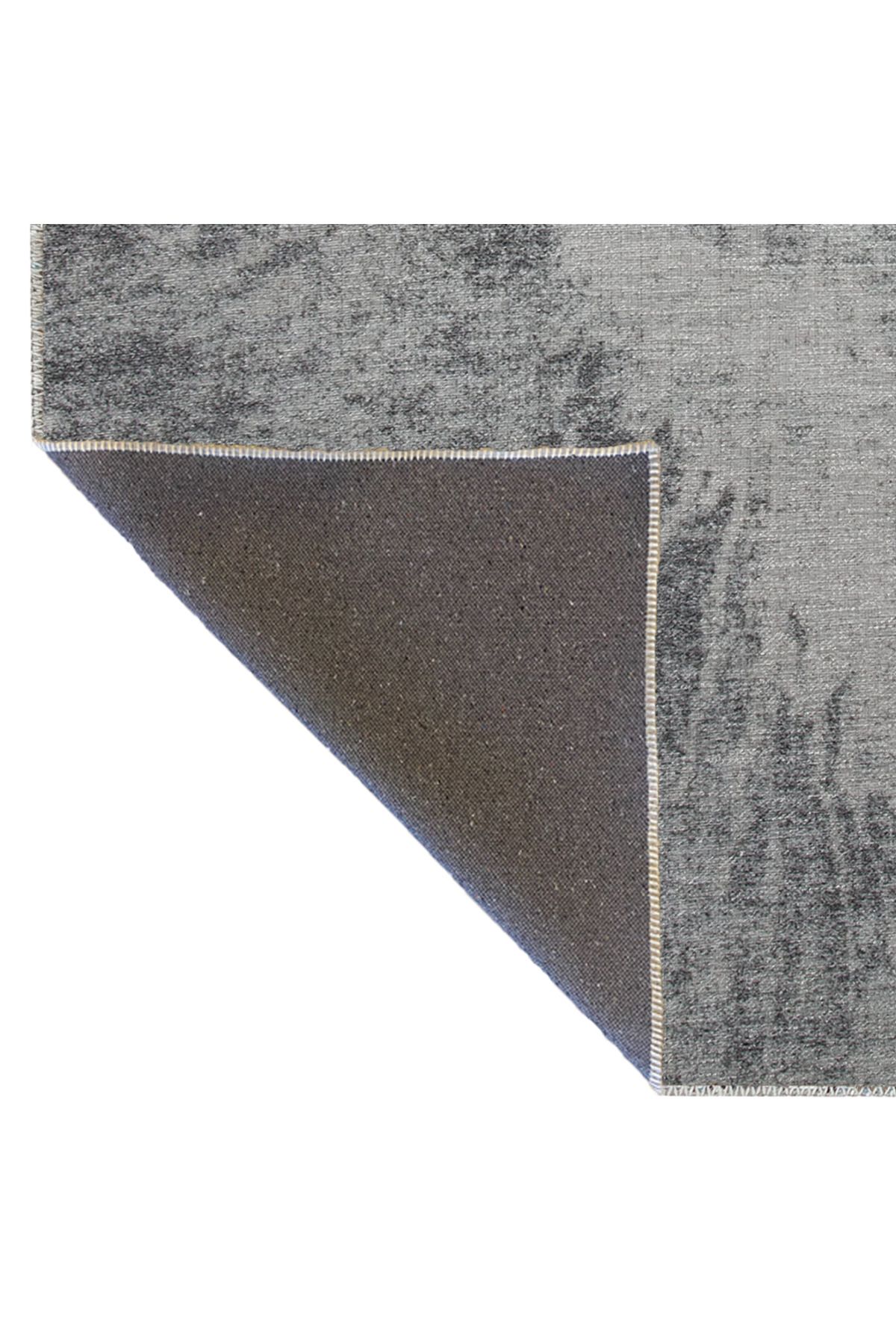 Gri Temalı Soyut Desenli Kreatif Modern Dekoratif Halı 2952