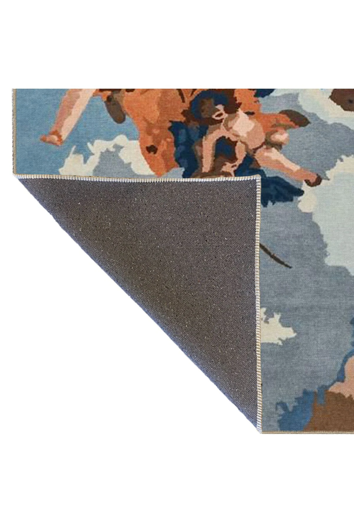 Uçan Kadın Desenli Renkli Dokuma Taban miravip659