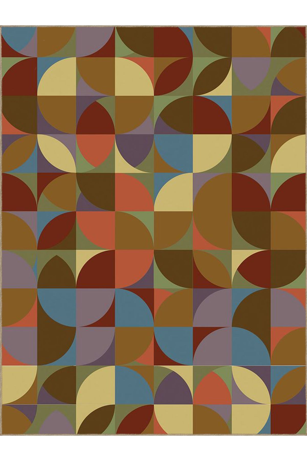 Ametist Serisi Çok Renkli Geometrik Şekiller Detaylı Dokuma Taban Modern Dekoratif ametist15