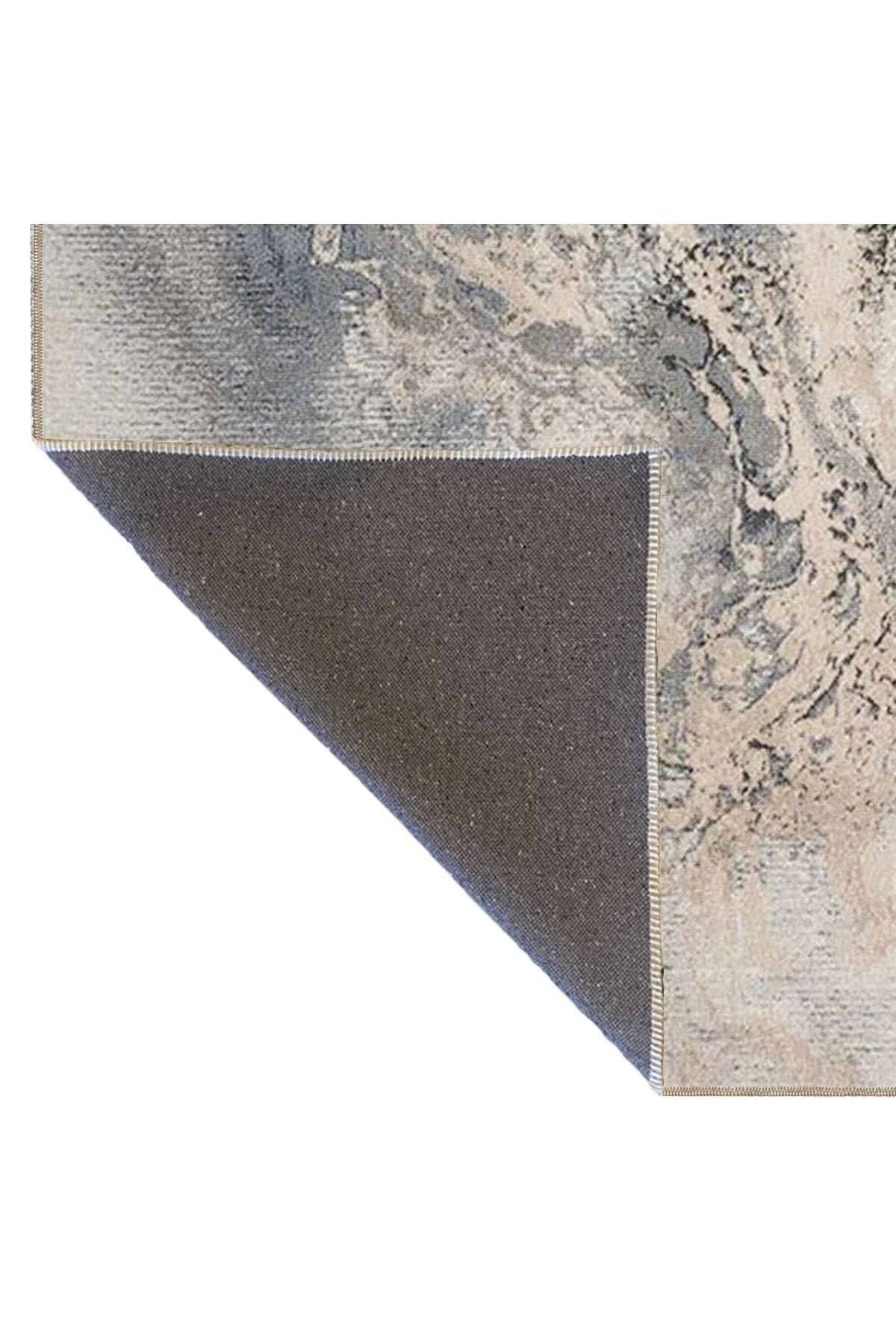 Bej Gri Temalı Soyut Boya Sıçratma Desenli Kreatif Modern Dekoratif Halı 4566