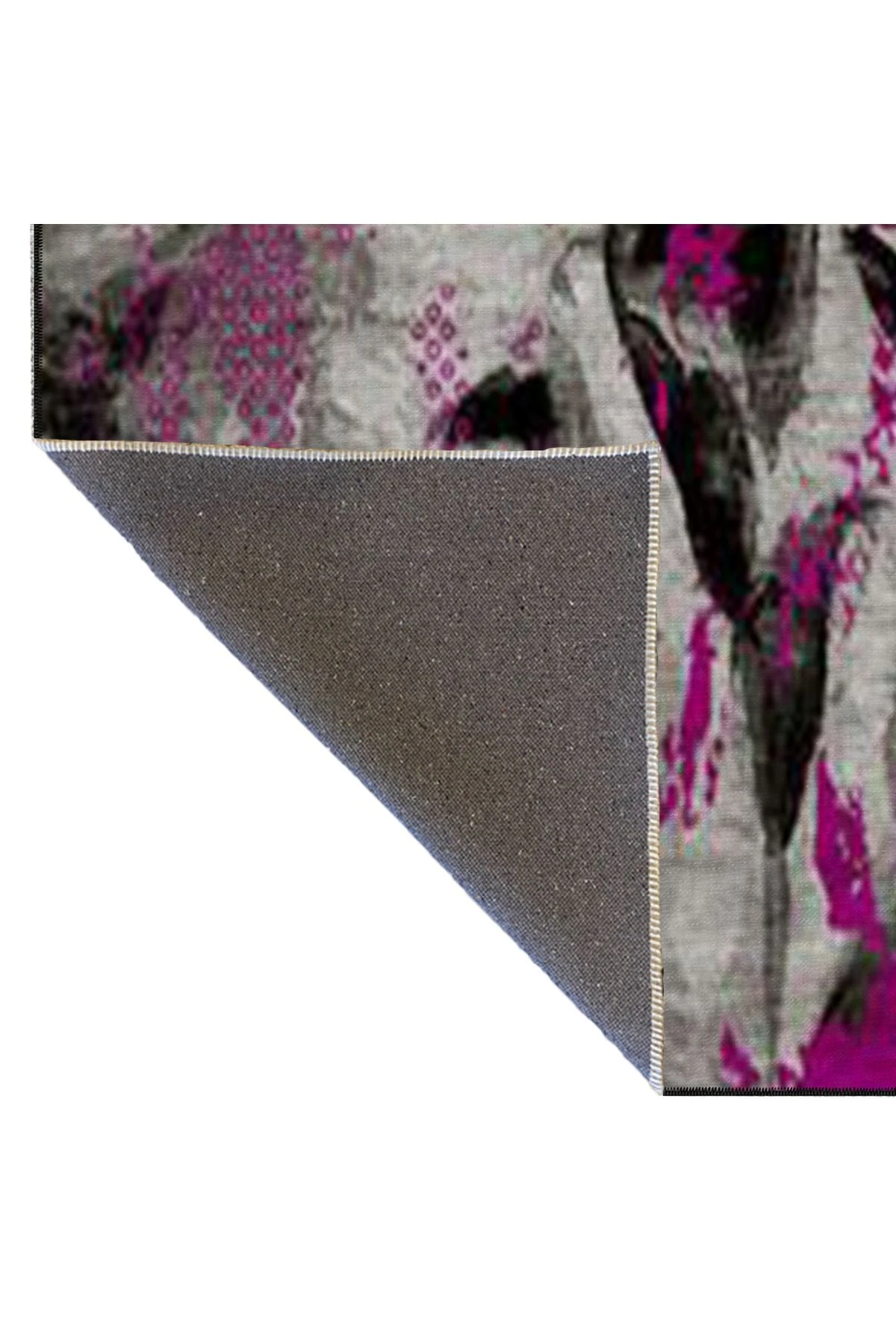 Pembe Yüz Desenli Modern Dekoratif Halı 4499