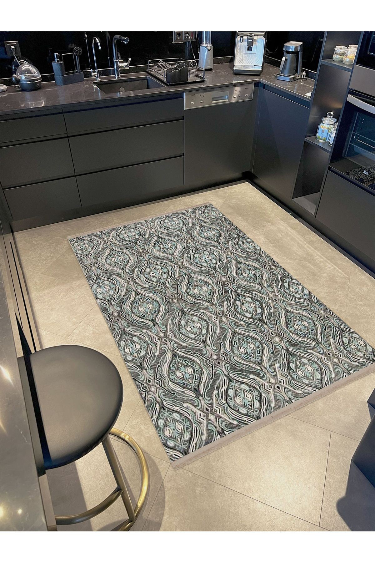 Aynur Koleksiyonu Geleneksel Desen Detaylı Dokuma Taban Modern Dekoratif Halı aynur40