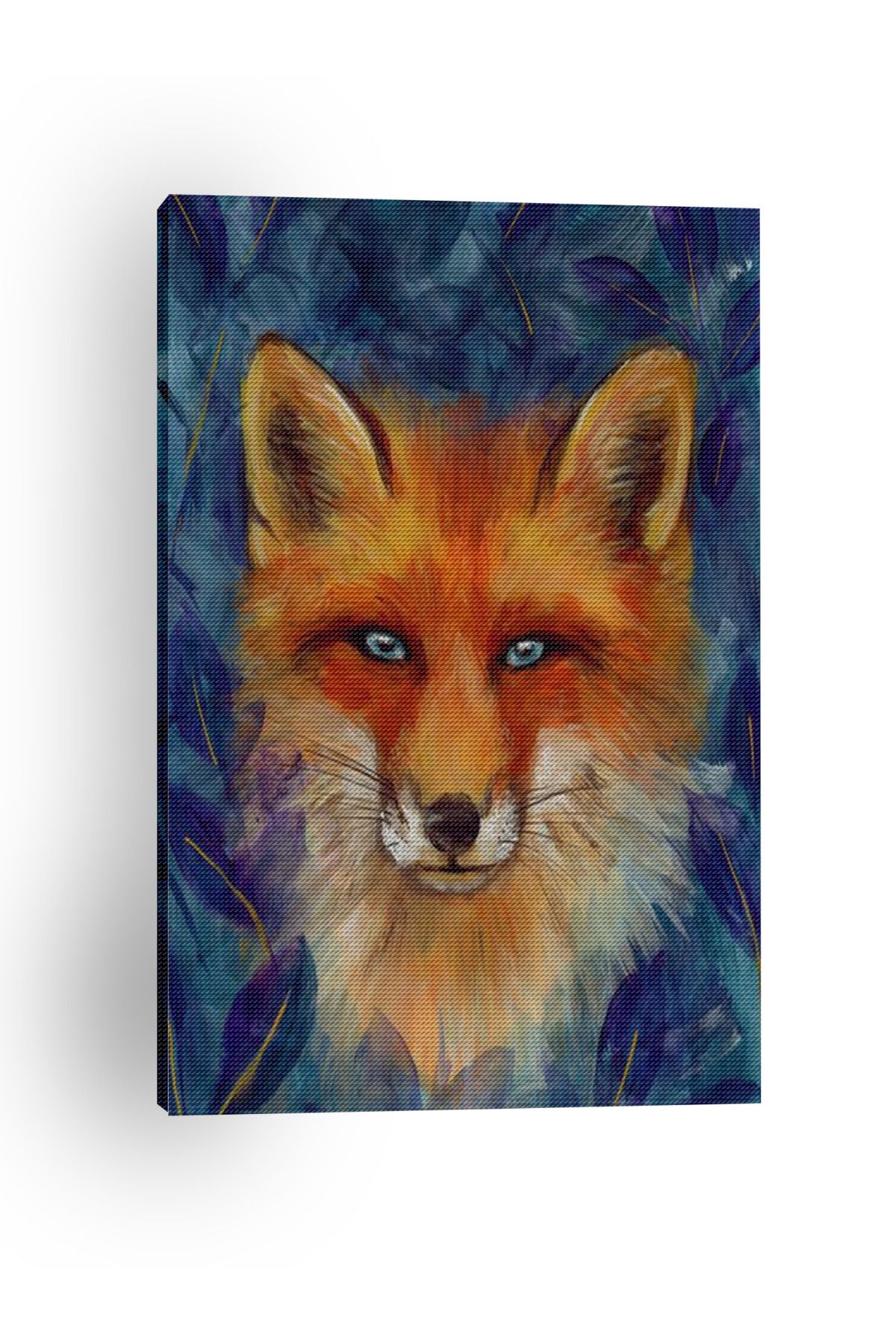 Kanvas Tablo Tilki Desenli Temalı Tablo