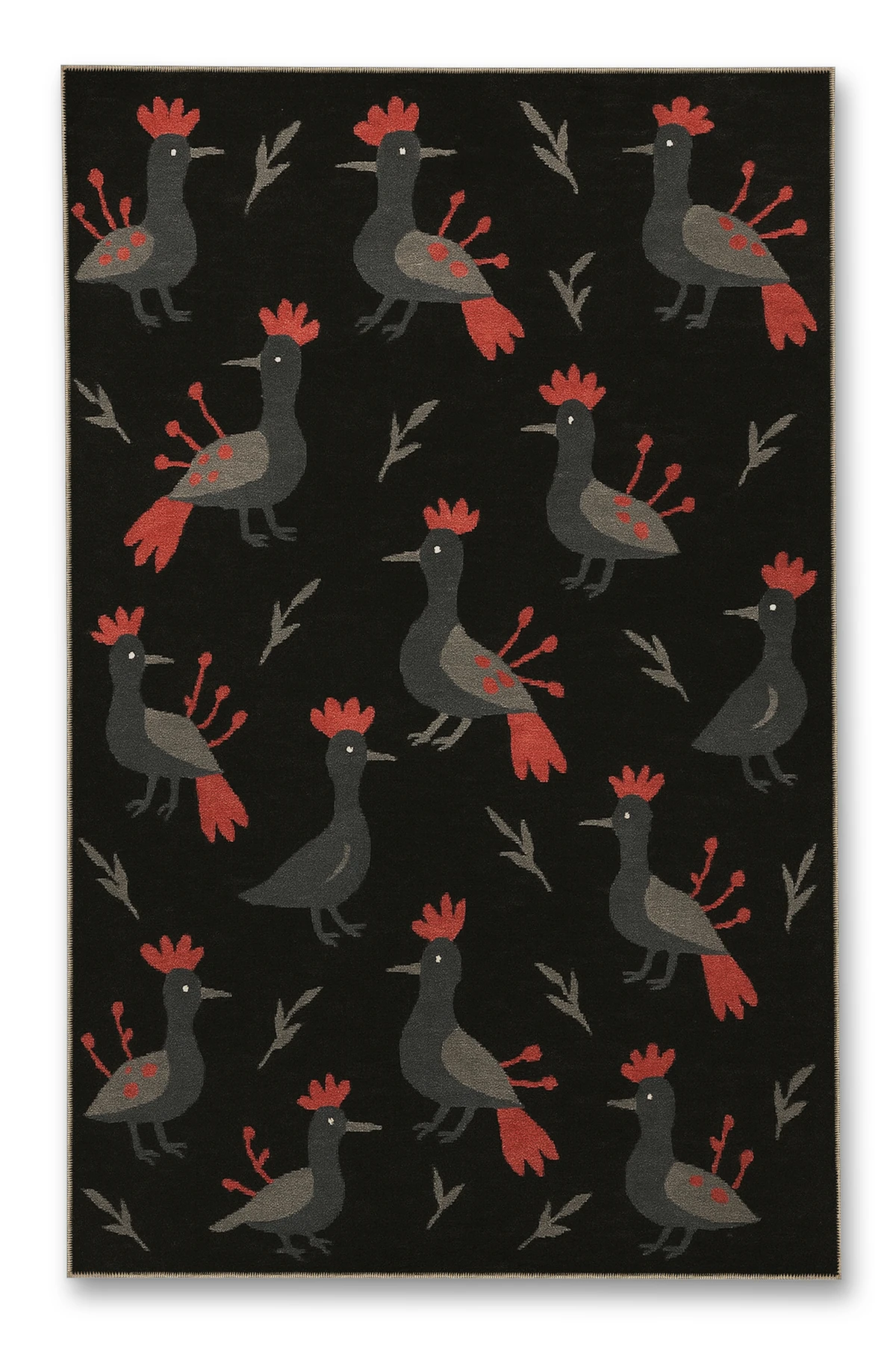 MOSSO Kuş Temalı Desenli Modern Dekoratif Halı mosso432