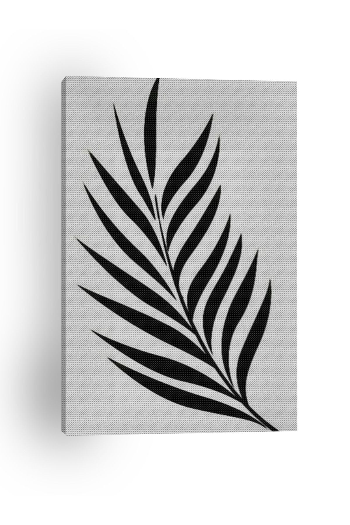 Kanvas Tablo Yaprak Desenli Desenli Temalı Tablo