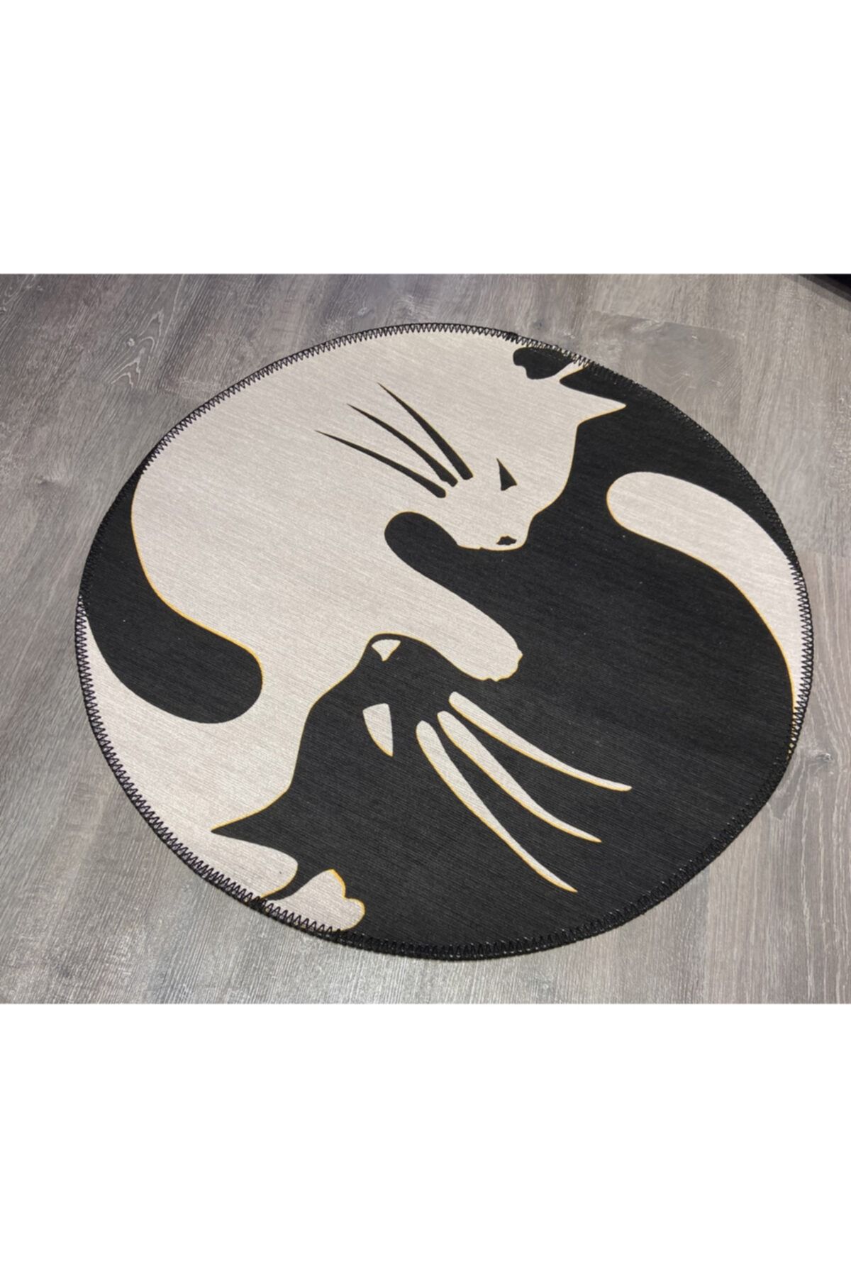 Mira 826 Kedi Desenli Dekoratif Yıkanabilir Halı