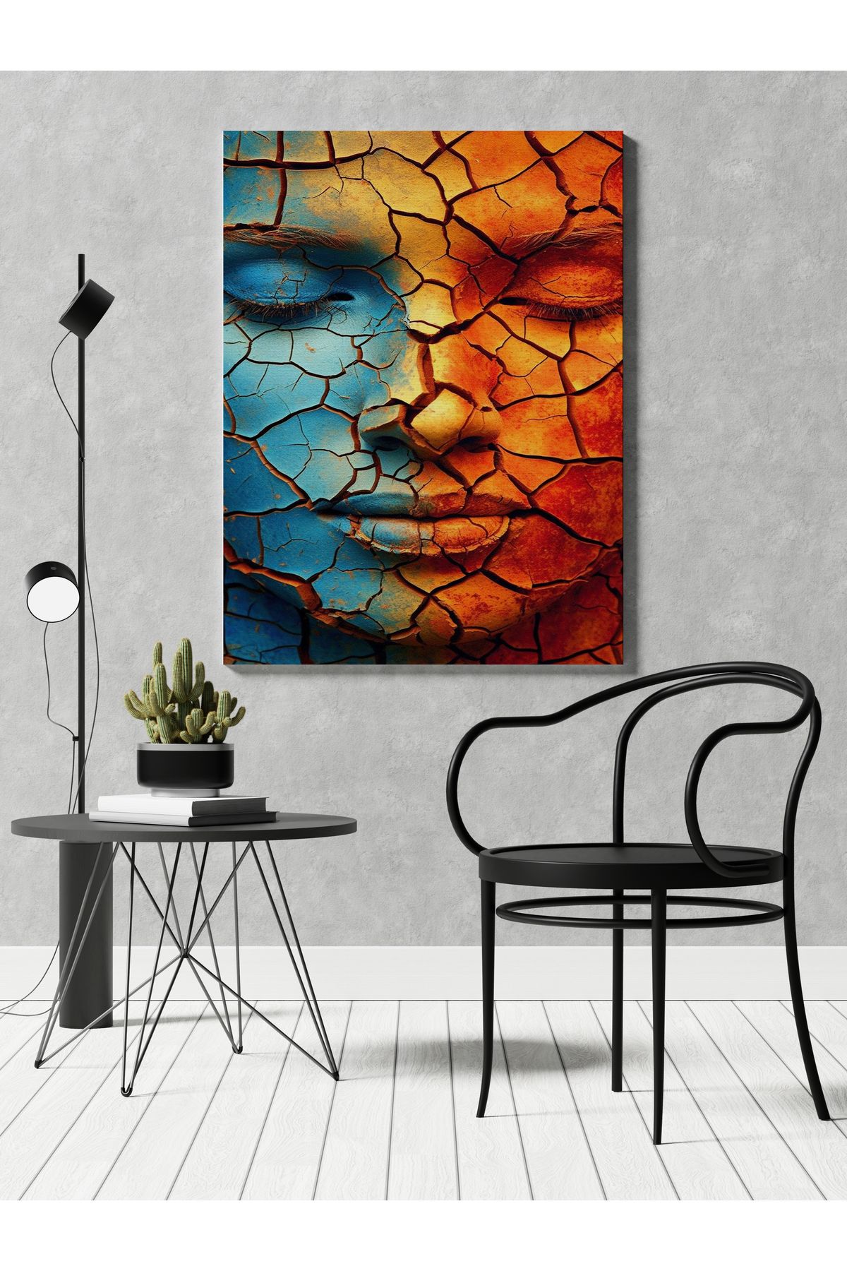 Kanvas Tablo Toprak Adam Temalı Tablo