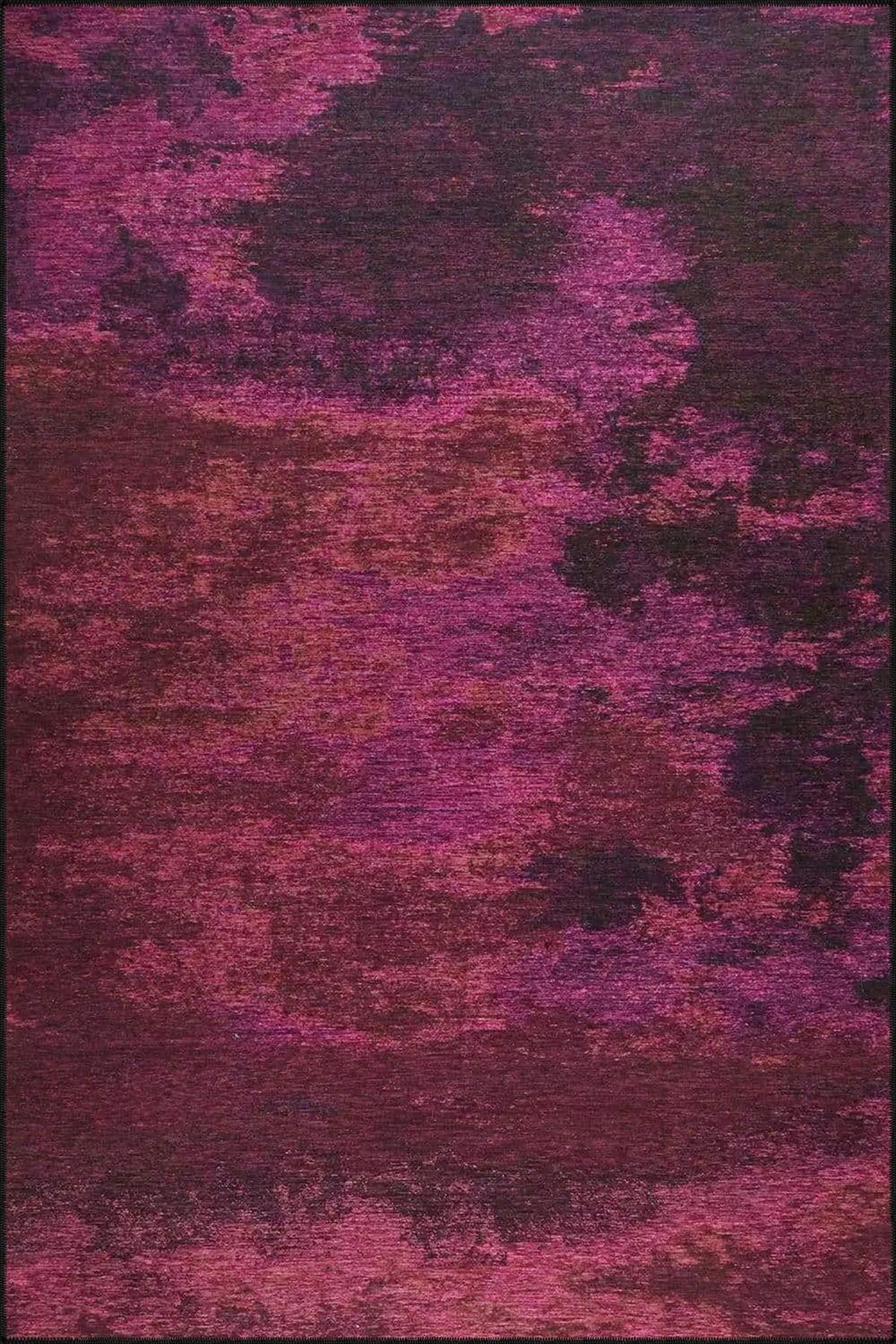 Mor Modern Desenli Dekoratif Halı miravip939