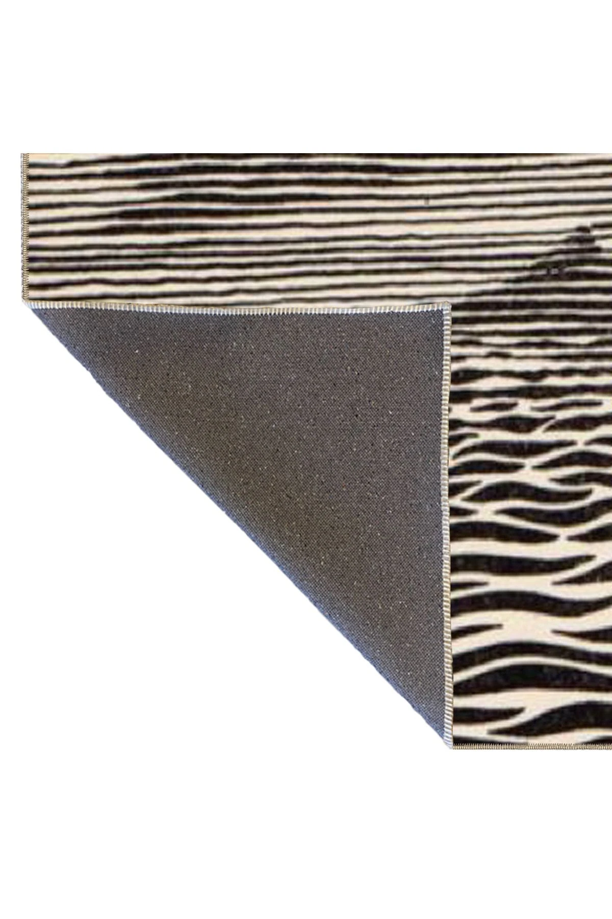 Kahverengi Deniz Temalı Çizgili Temalı Dekoratif Halı ve Yıkanabilir Halı miravip9763