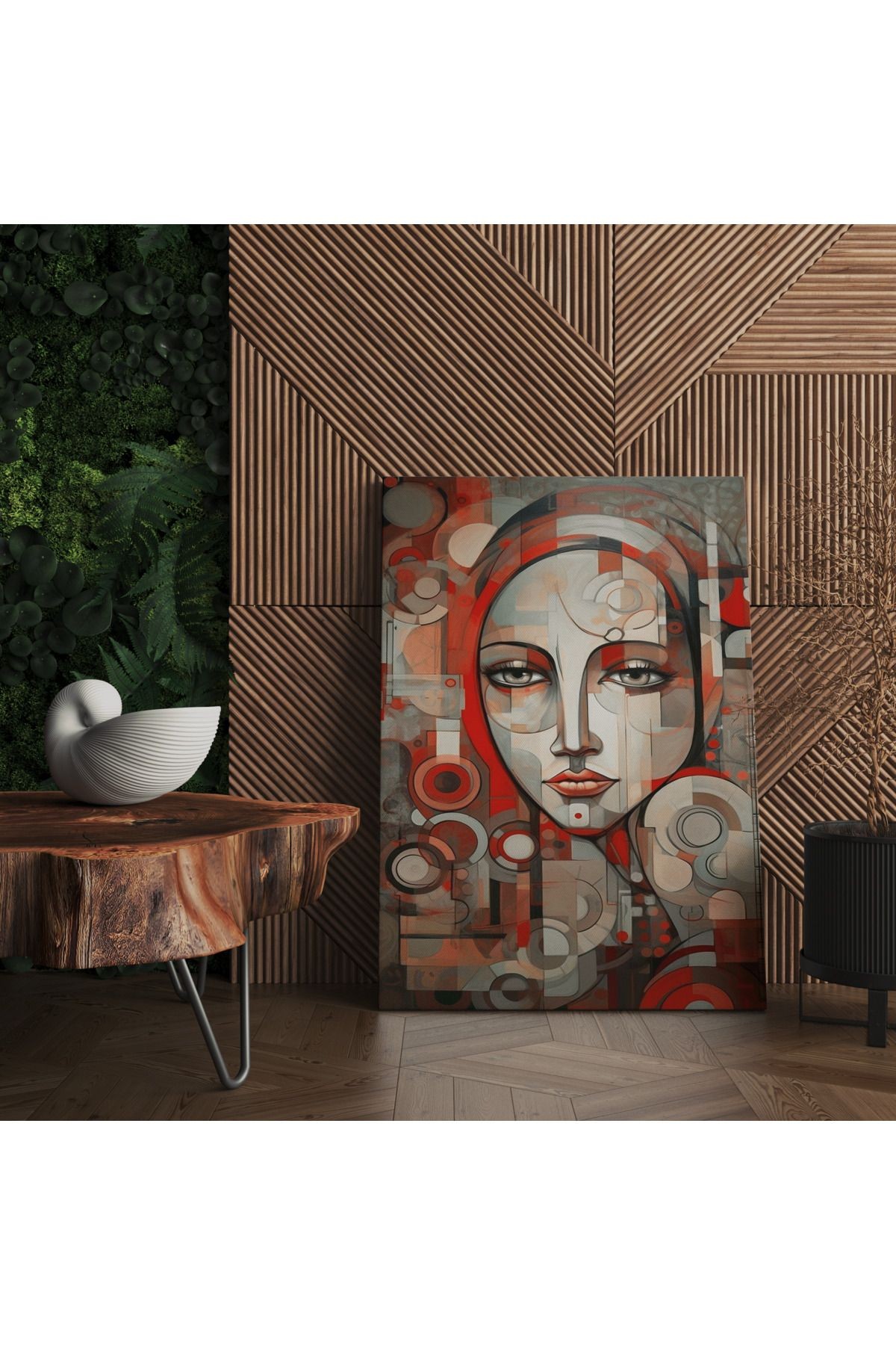 Berlin Kanvas Tablo Modern Kadın Temalı Renkli