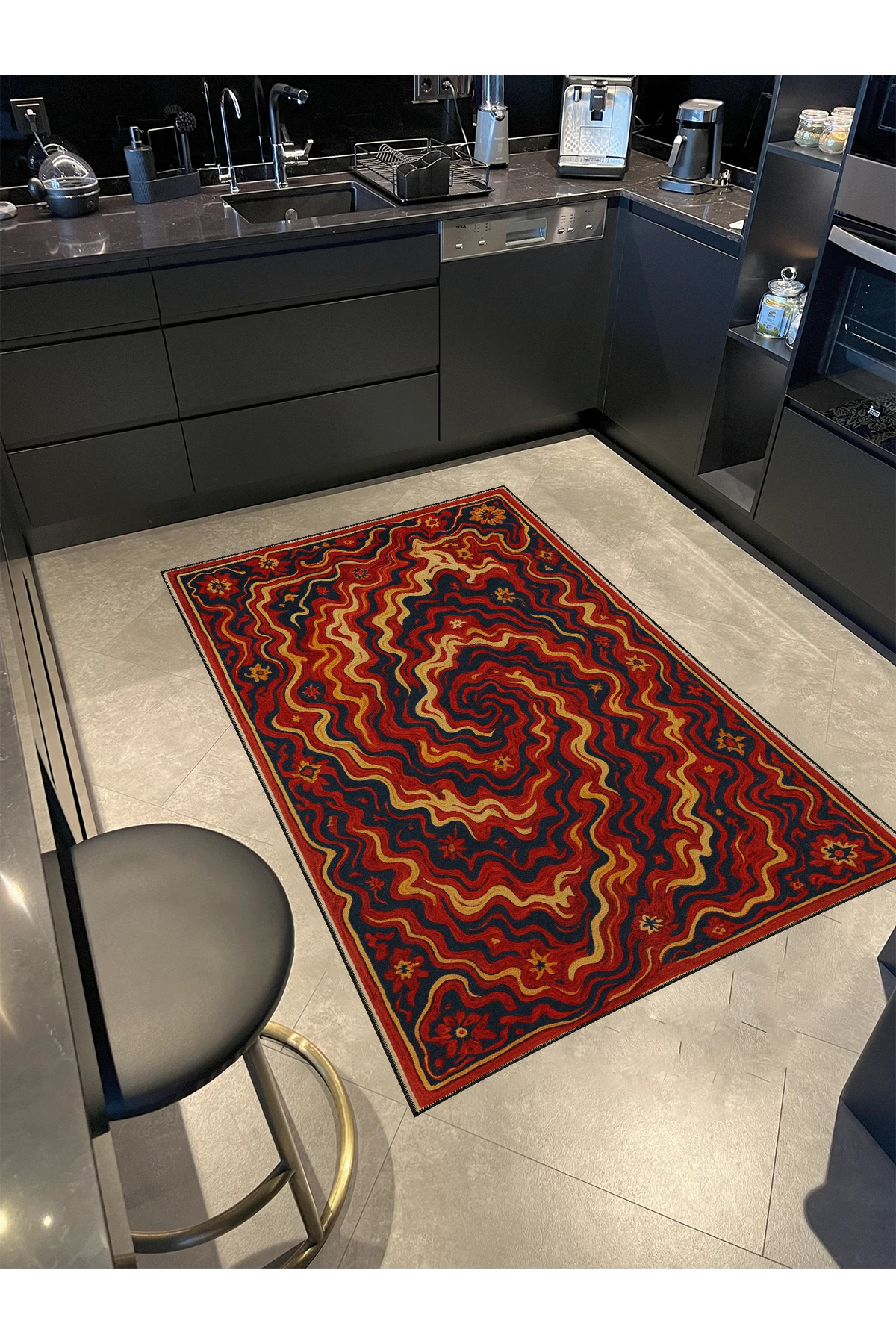 MOSSO Geleneksel Temalı Desen Modern Dekoratif Halı mosso478