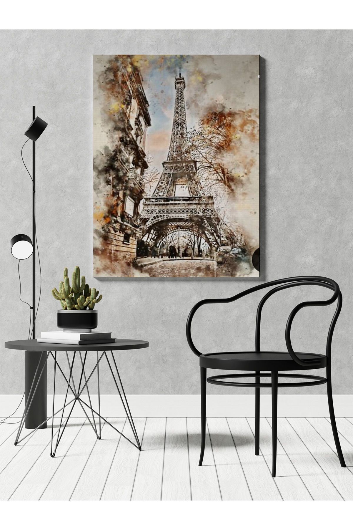 Kanvas Tablo Paris Eyfel Desenli Temalı Tablo