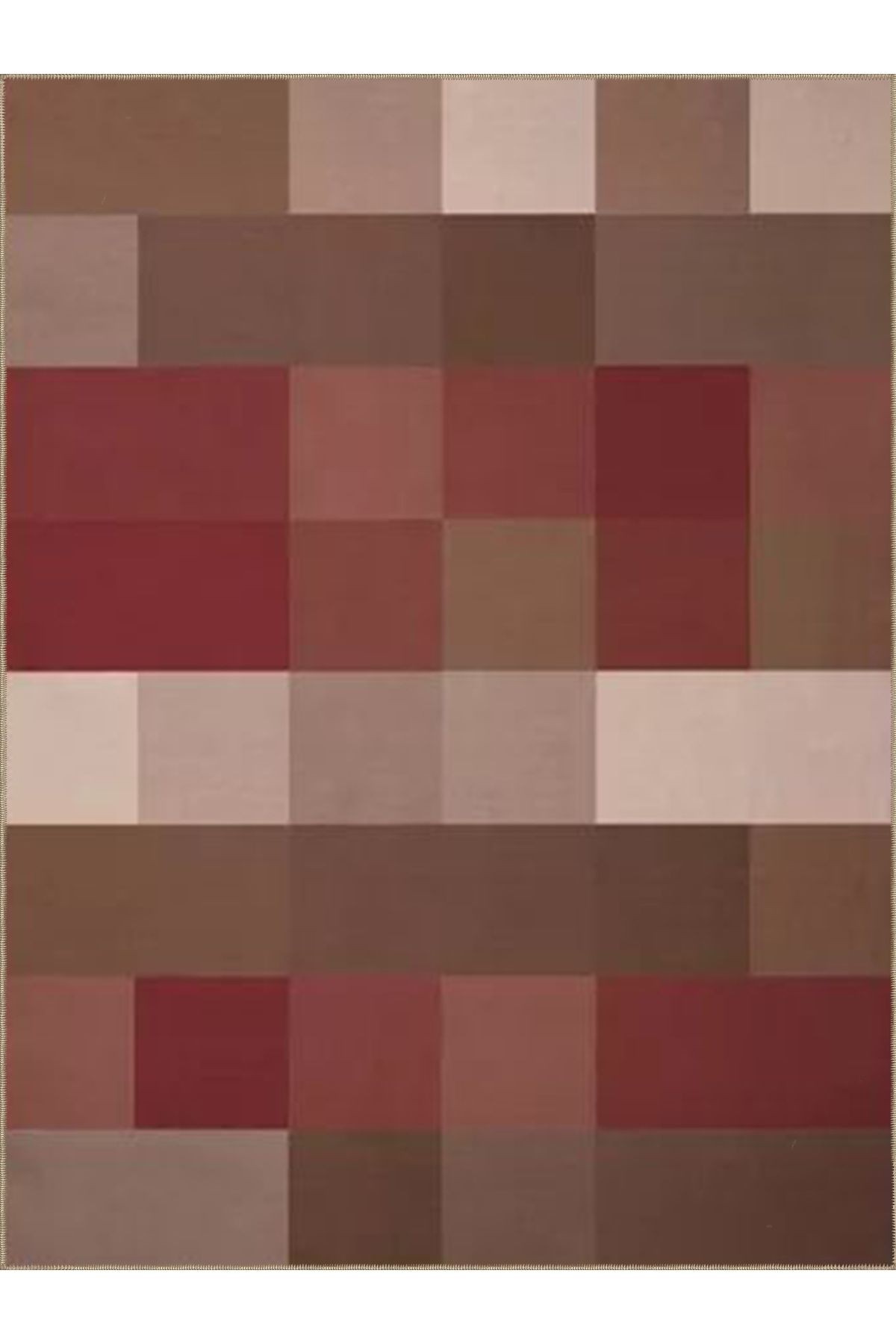 Ametist Serisi Çok Renkli Piksel Patchwork Desenli Dokuma Taban Modern Dekoratif Halı ametist26