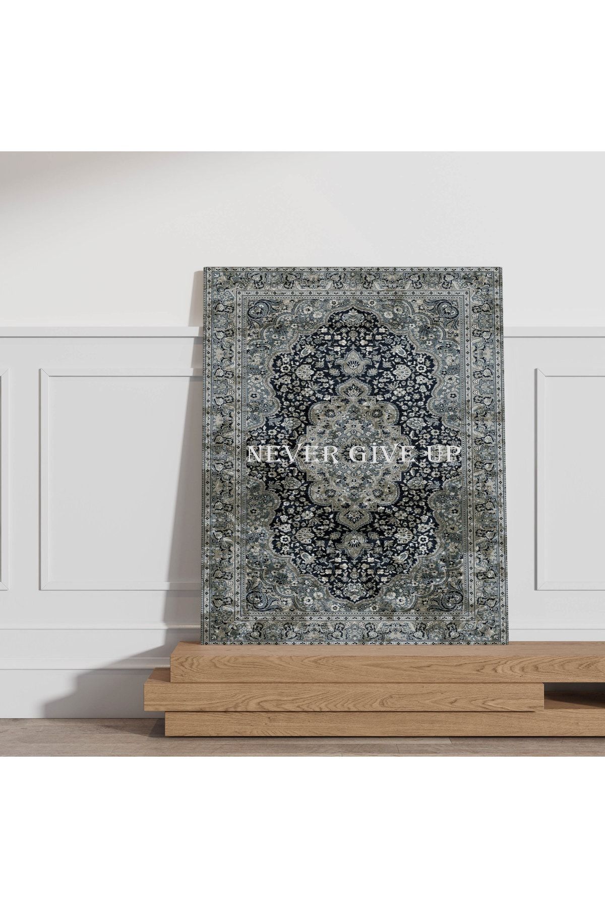 Kanvas Tablo Never Give Up Vintage Temalı 117