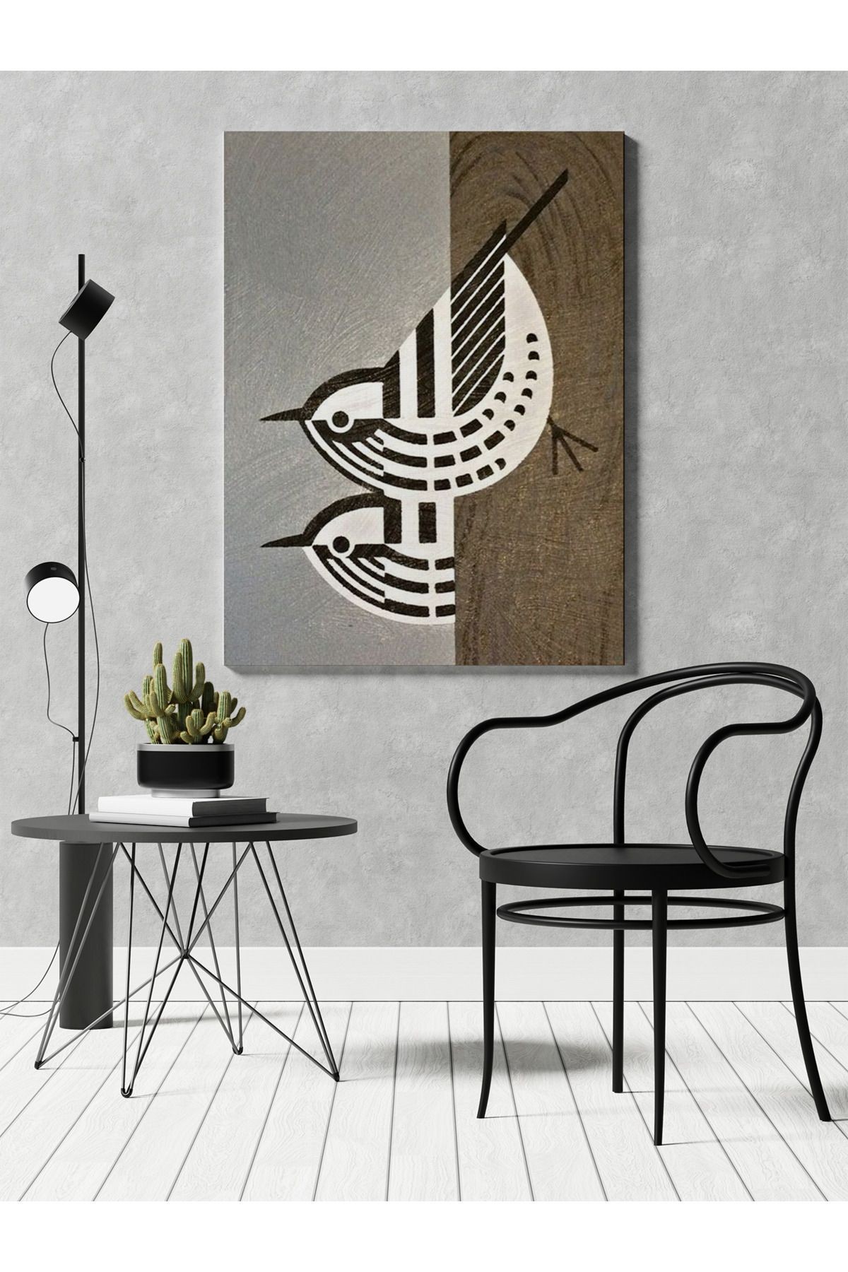 Kanvas Tablo Kuş Desenli Temalı Tablo