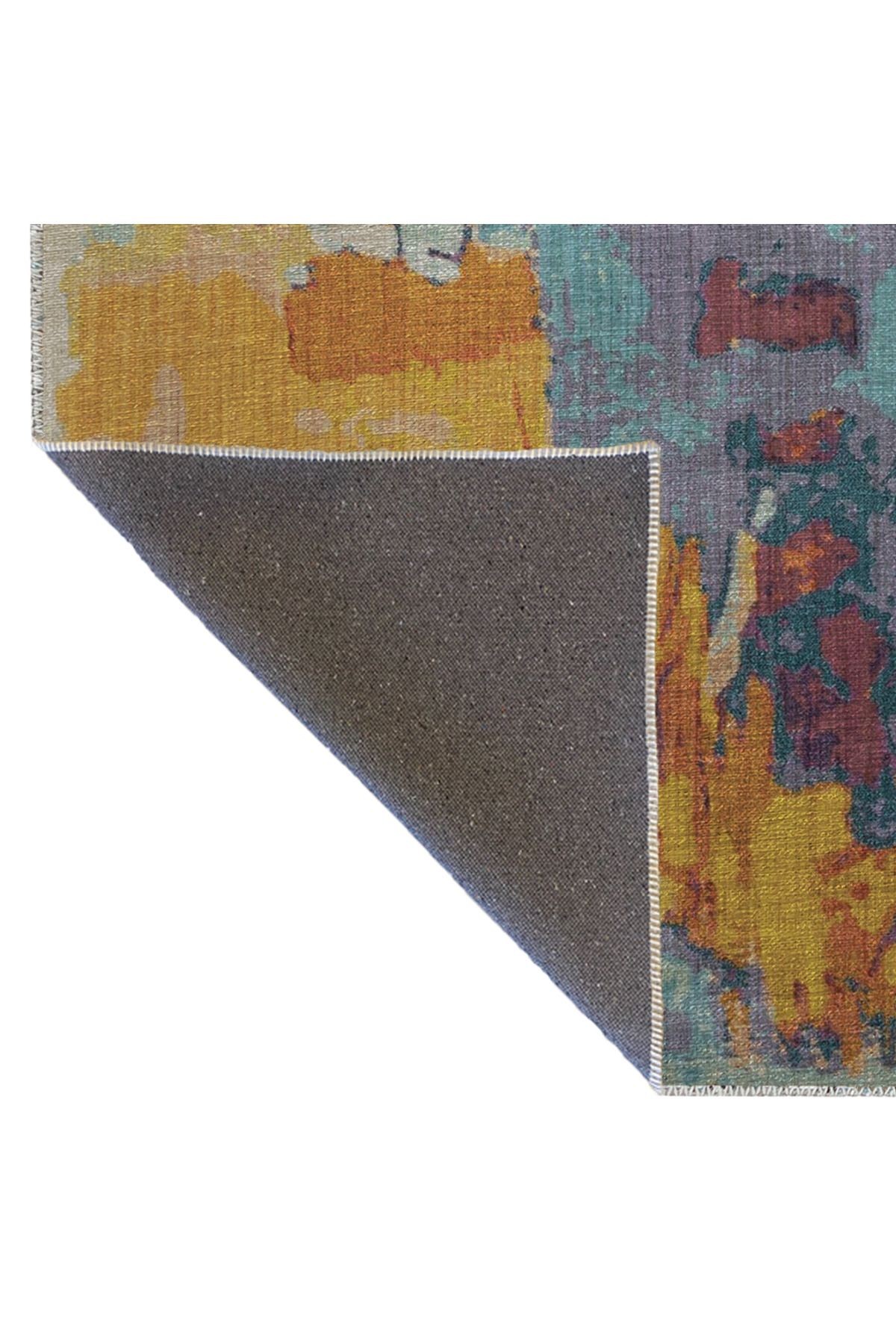 Çok Renkli Soyut Desenli Kreatif Modern Dekoratif Halı 2848