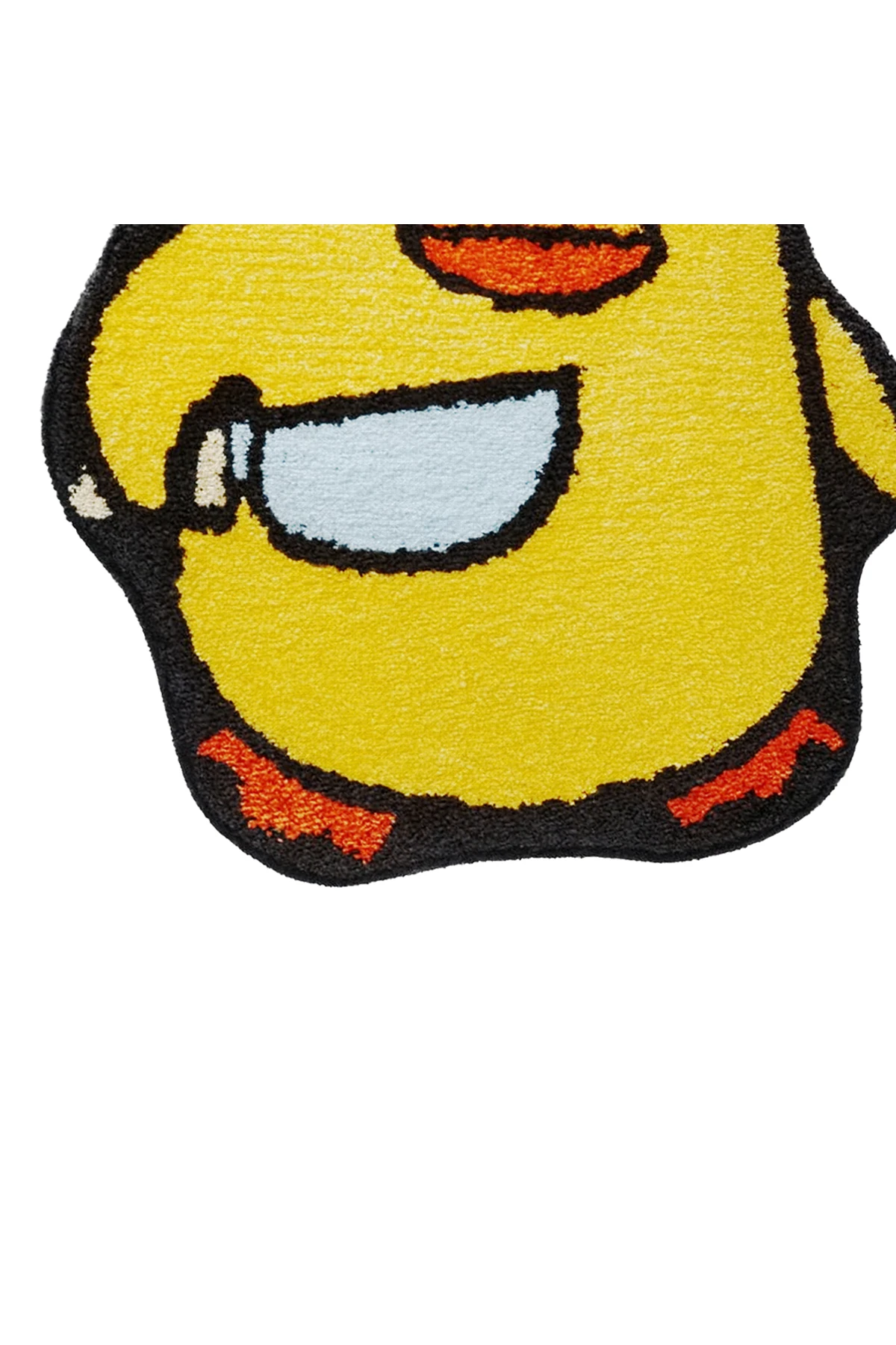 MOSSO Sarı Tema Ördek Figürü Desenli Dokuma Taban Modern Dekoratif Halı mosso346