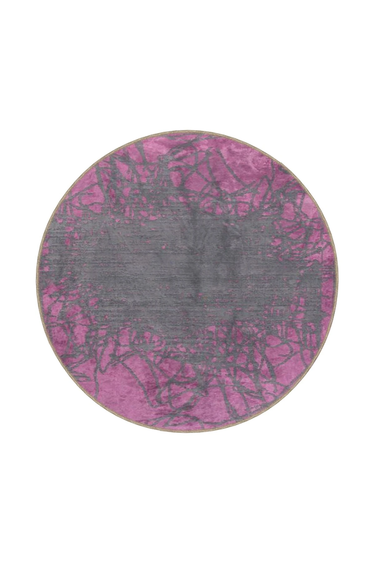 Pembe Temalı Soft Desenli Dokuma Taban Halı ve Yıkanabilir Halı miravip10117