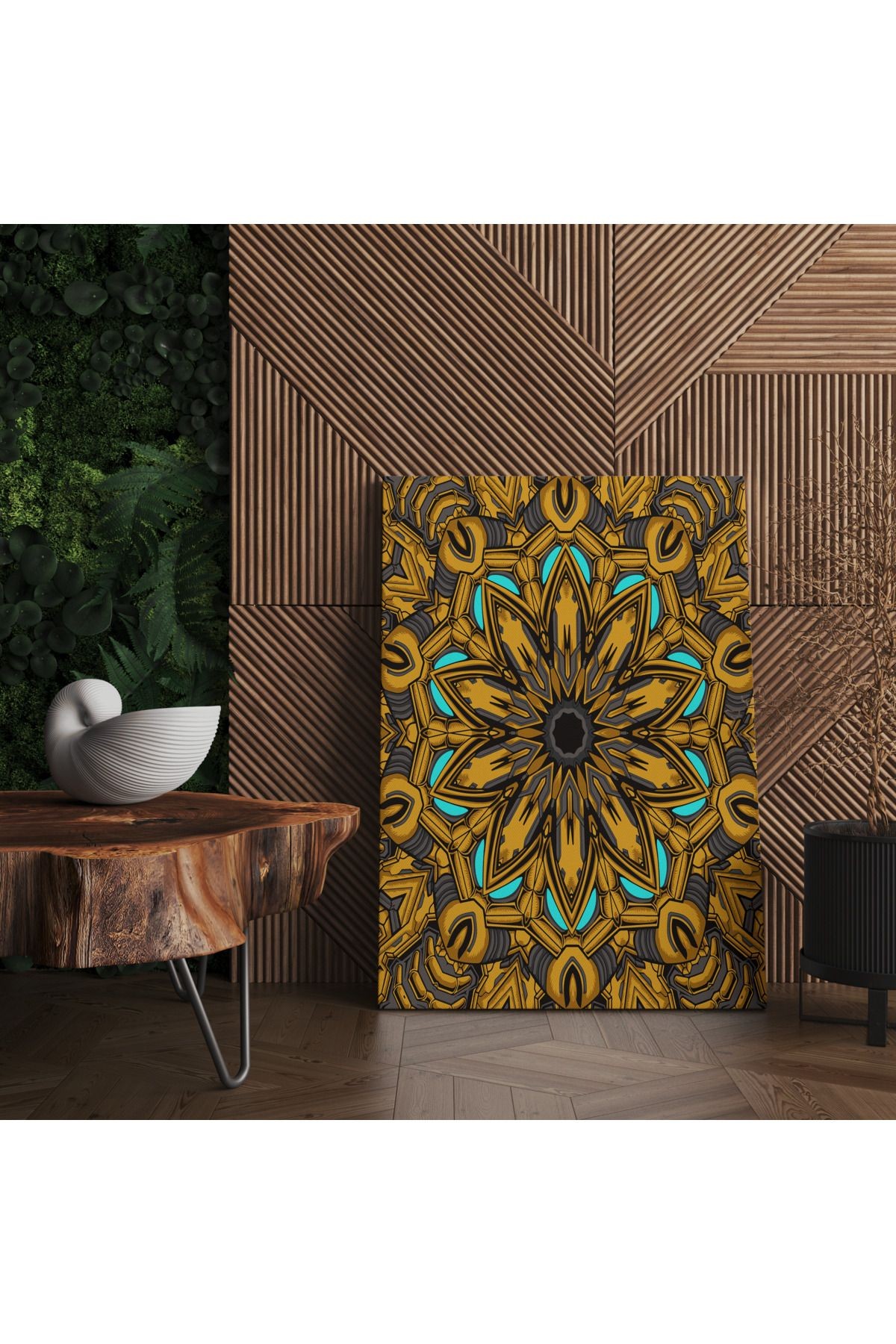 Kanvas Tablo 3D Etnik Desen