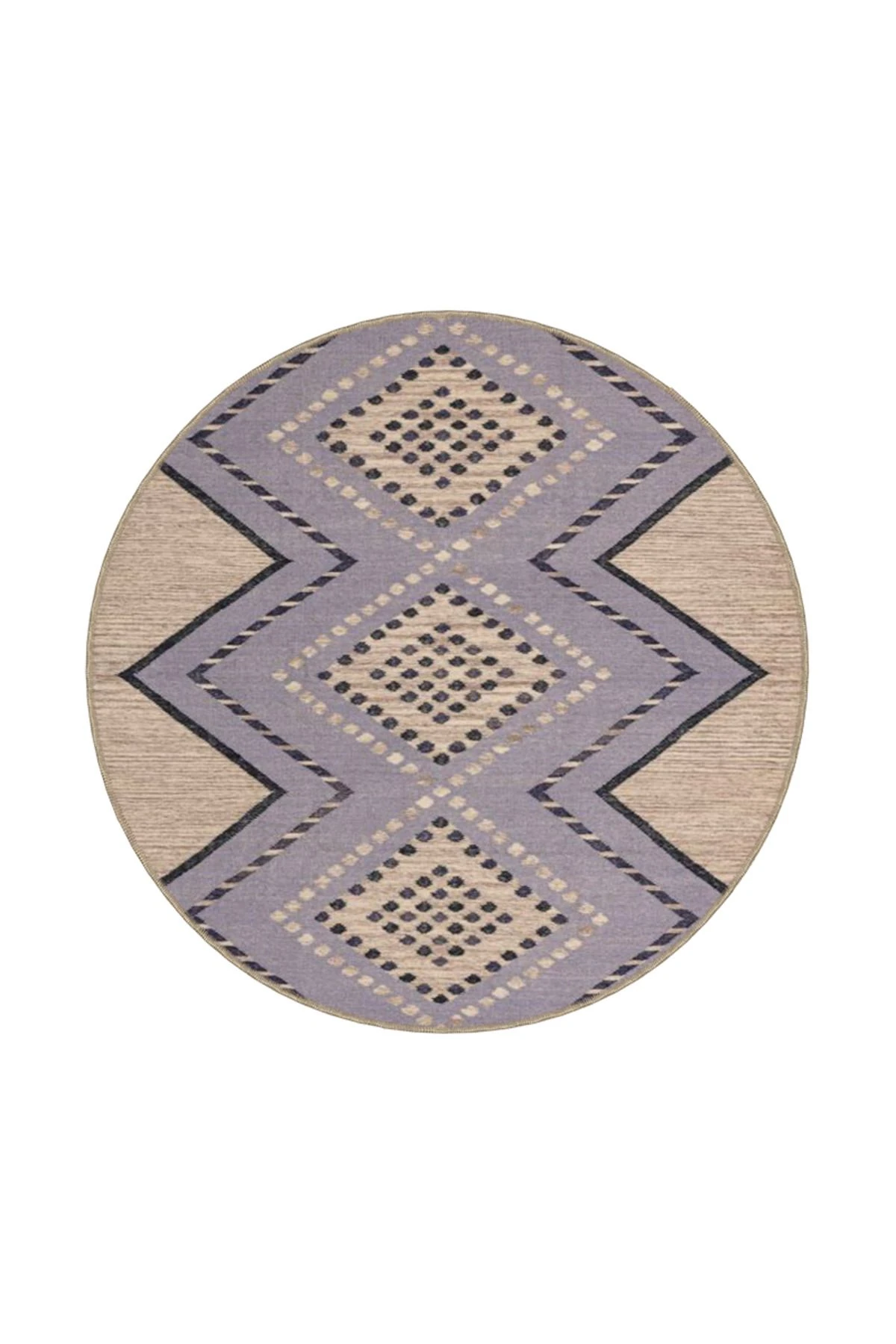 Çapraz Akan Mor Temalı Dokuma Taban Halı ve Yıkanabilir Halı miravip10333