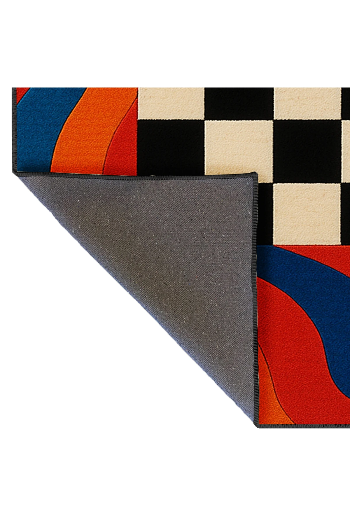 MOSSO Çiçek Motifli Desen Dokuma Taban Vintage Dekoratif Halımosso915