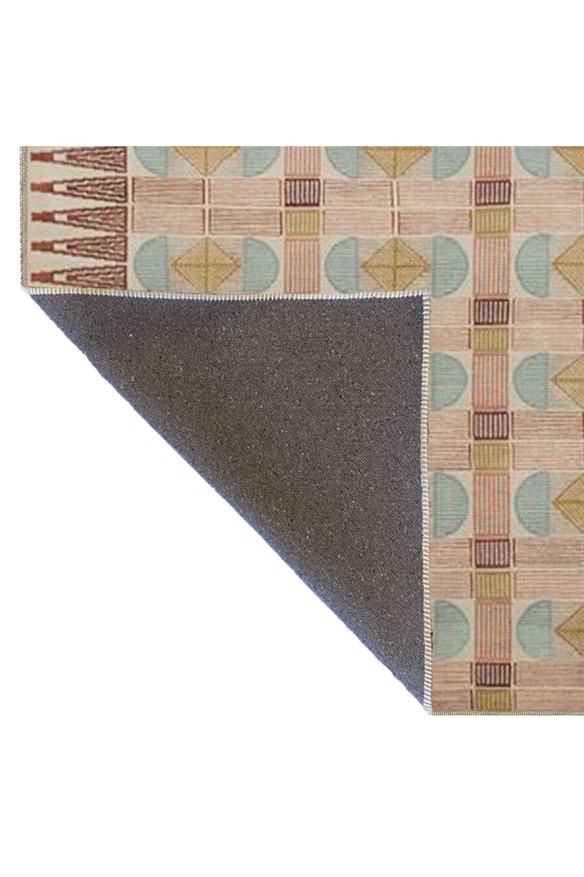 Kahverengi Geleneksel Kreatif Desenli Dekoratif Halı 4199