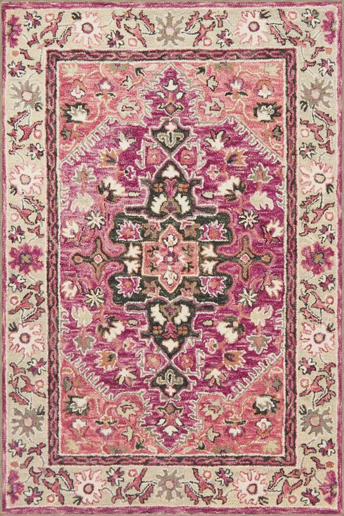 Geleneksel Kırmızı Geometrik Desenli Dokuma Taban Halı miravip337