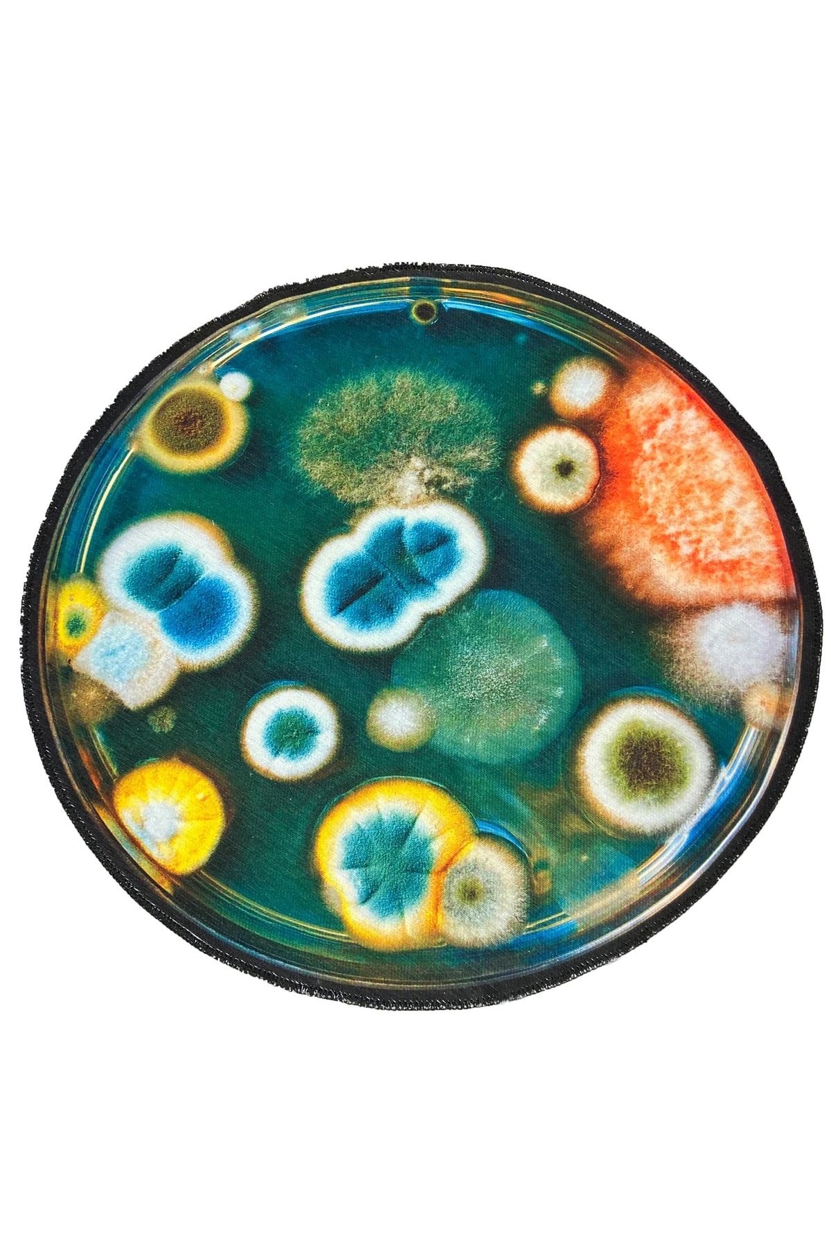 Mira 809 Soyut Desen Çok Renkli Dekoratif Kaymaz Taban Çap Yıkanabilir Halı