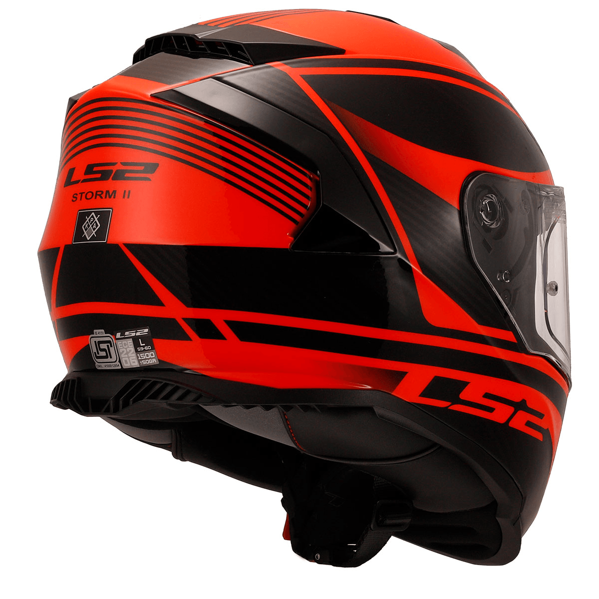 LS2 STORM 2 DODGER TURUNCU KAPALI KASK