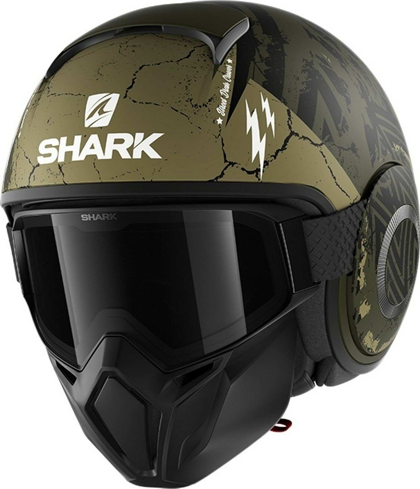 SHARK STREET DRAK CROWER YEŞİL YARIM KASK