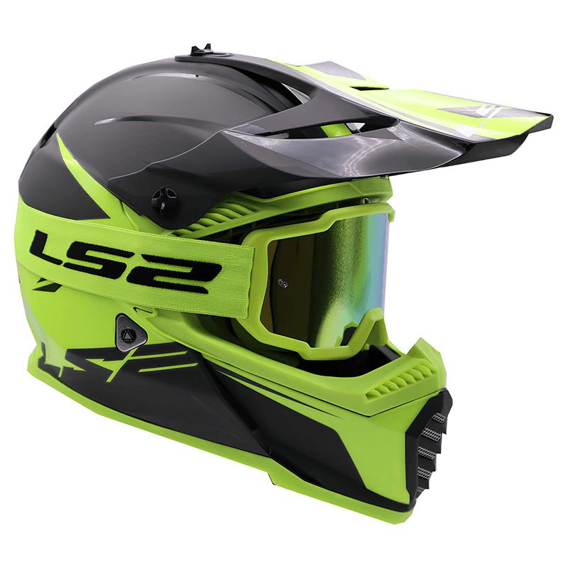 LS2 CHARGER GOGGLES SARI MOTOKROS GÖZLÜĞÜ