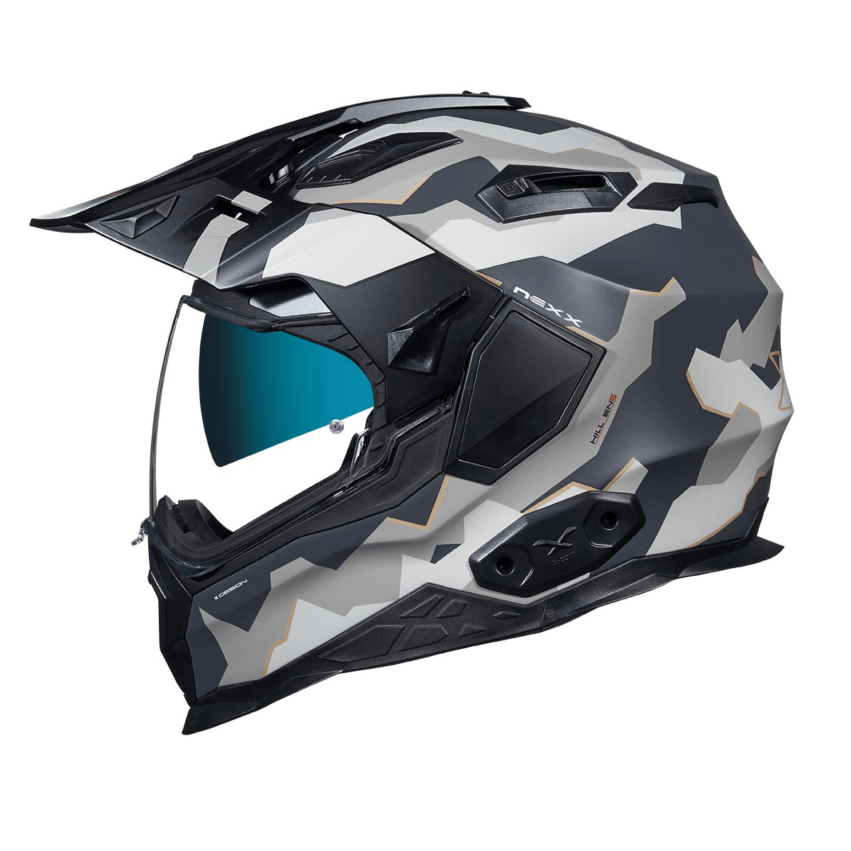 NEXX X.WED 2 HILL END MAT GRİ KUM ENDURO KASK